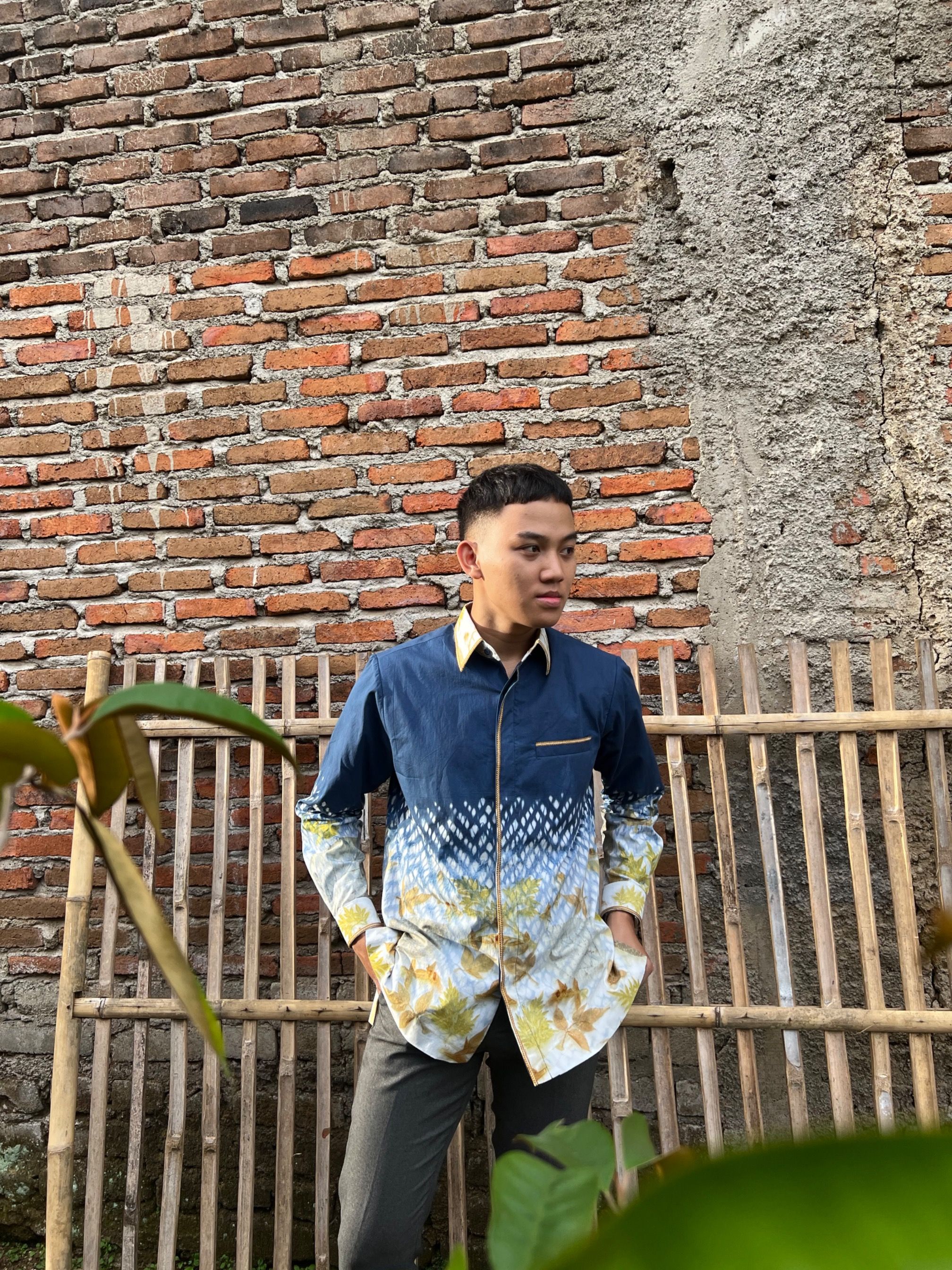 BOOLAO Kemeja Arashi Ecoprint