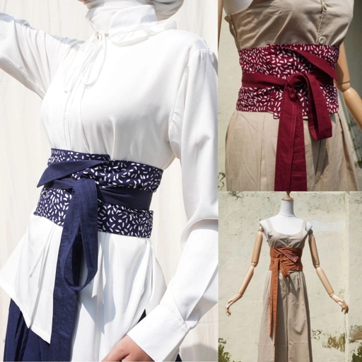 Image of BOOLAO Reversible Obi Belt Beras Tumpah