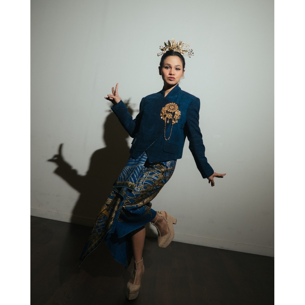 Boolao Beskap Janggan Genderless Denim Heritage - Navy