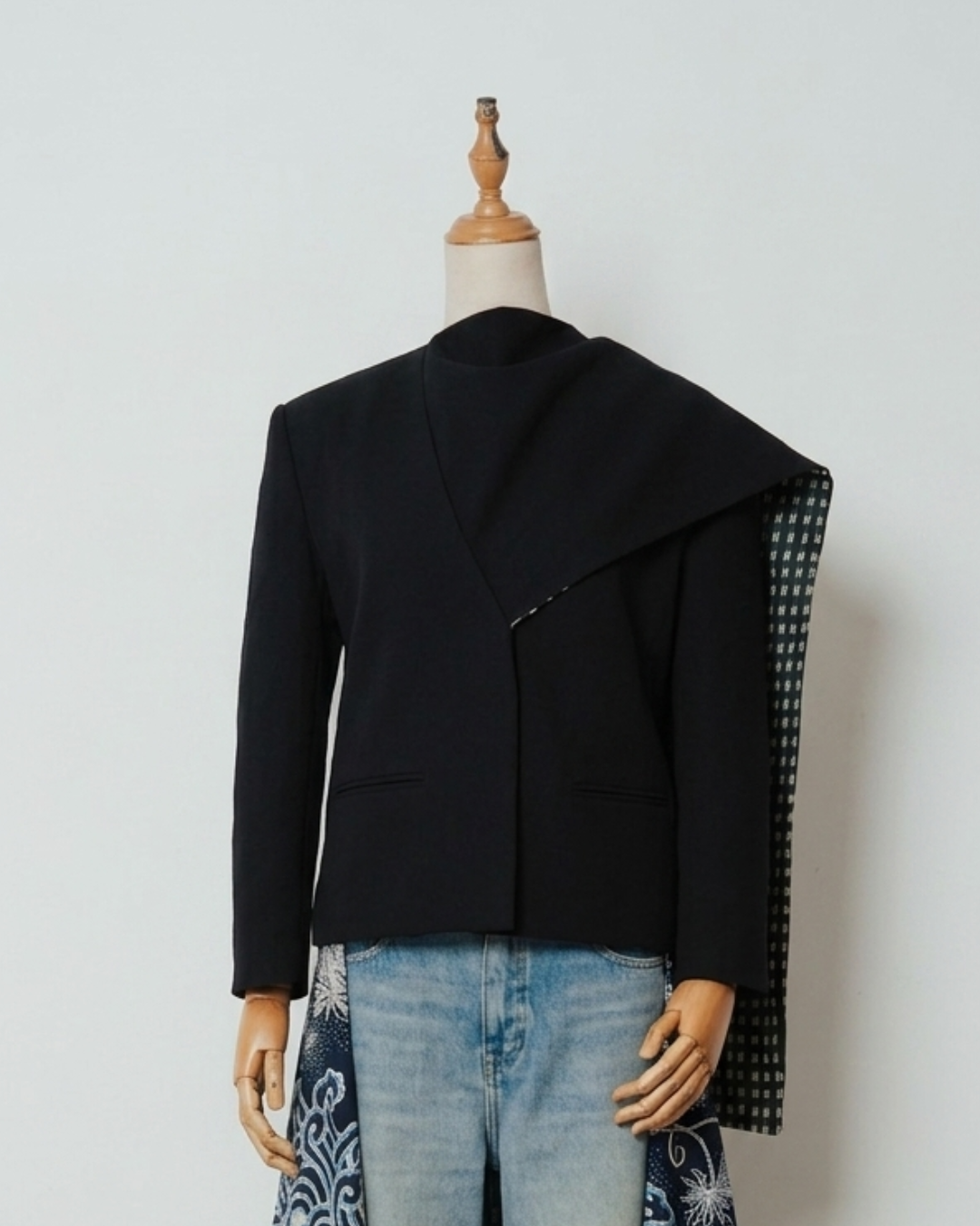 BOOLAO Blazer Janggan Selendang - Black