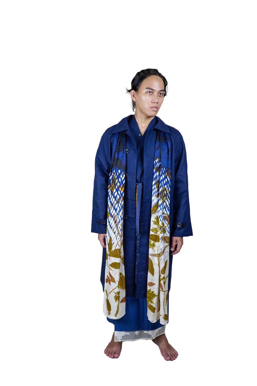 BOOLAO Shibori on Ecoprint PAREO