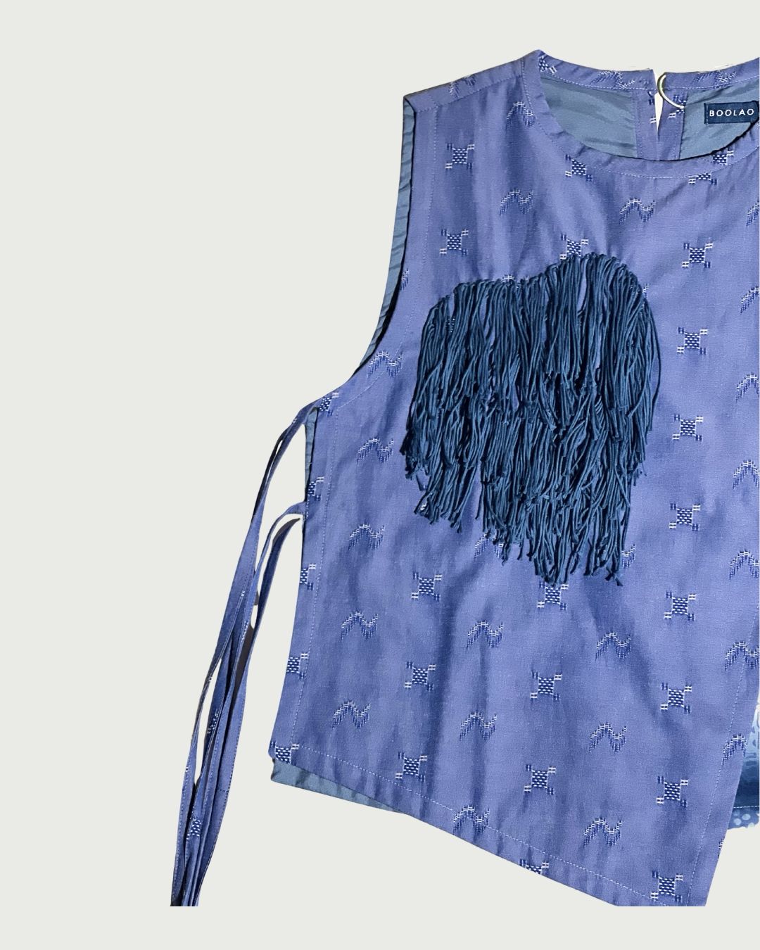 BOOLAO Asymmetric Vest Sashiko
