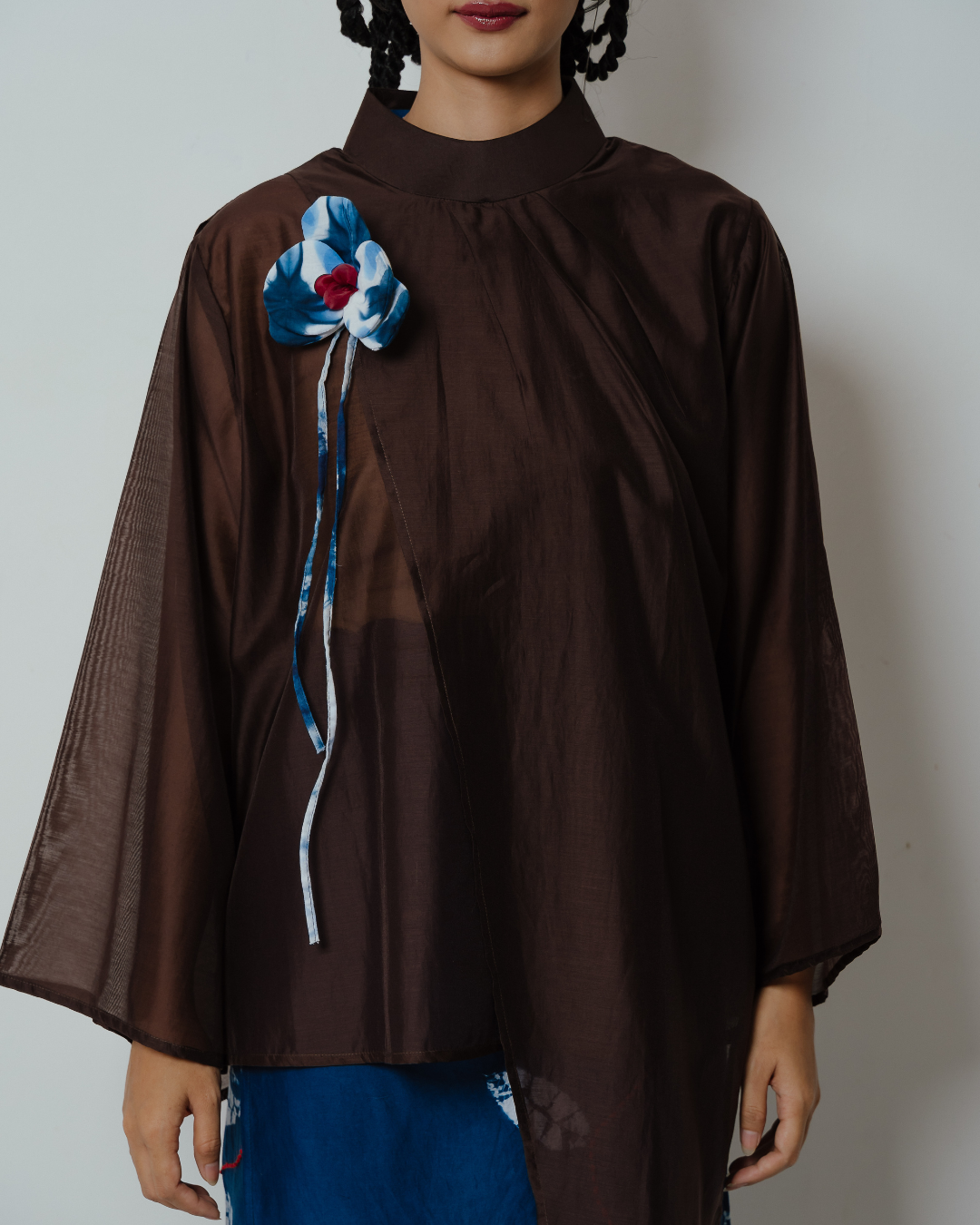 Blouse Nawang Wulan Long Sleeve - Brown