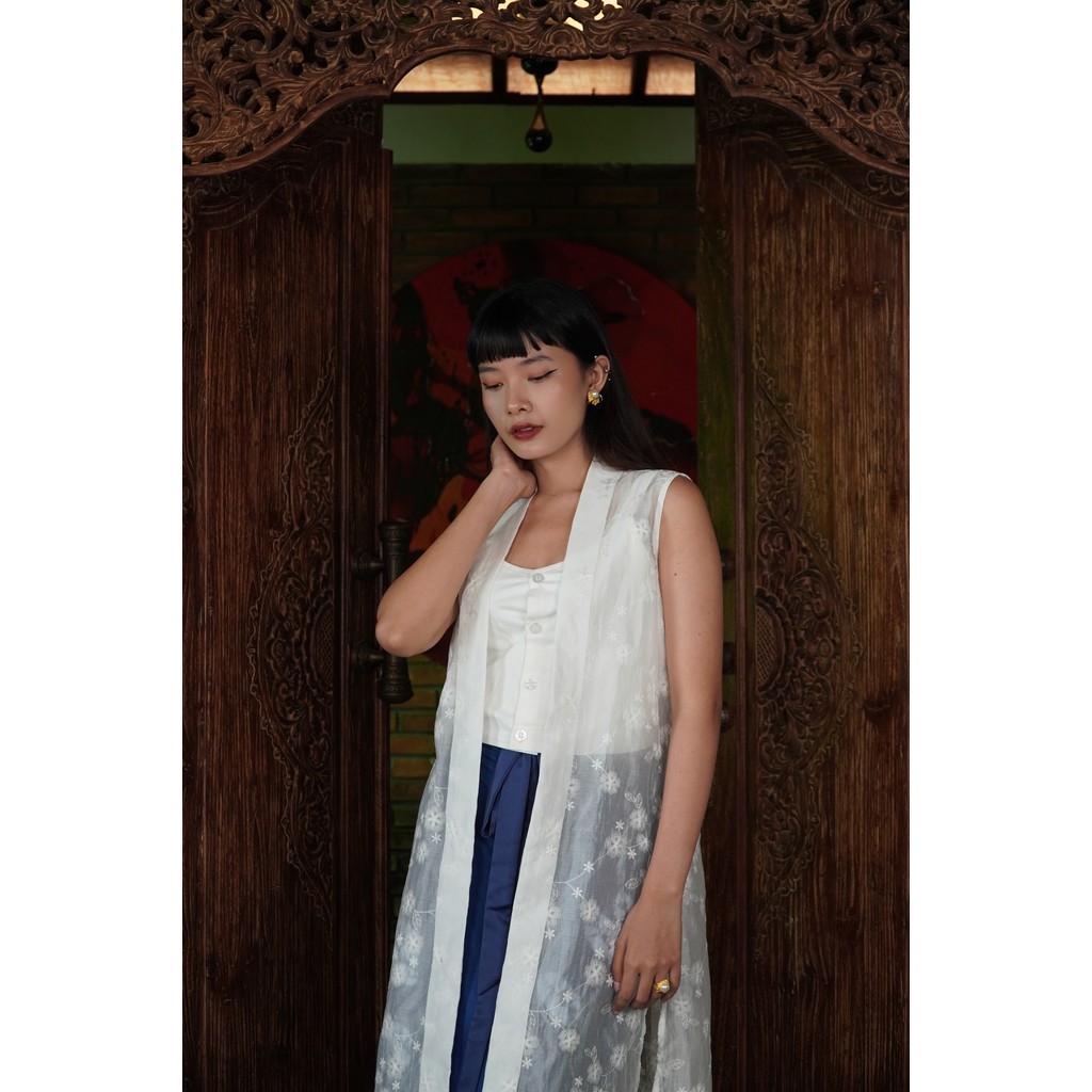 BOOLAO Kebaya Videlia Kemben Sleeveless Detachable (Outer Bongkar Pasang)