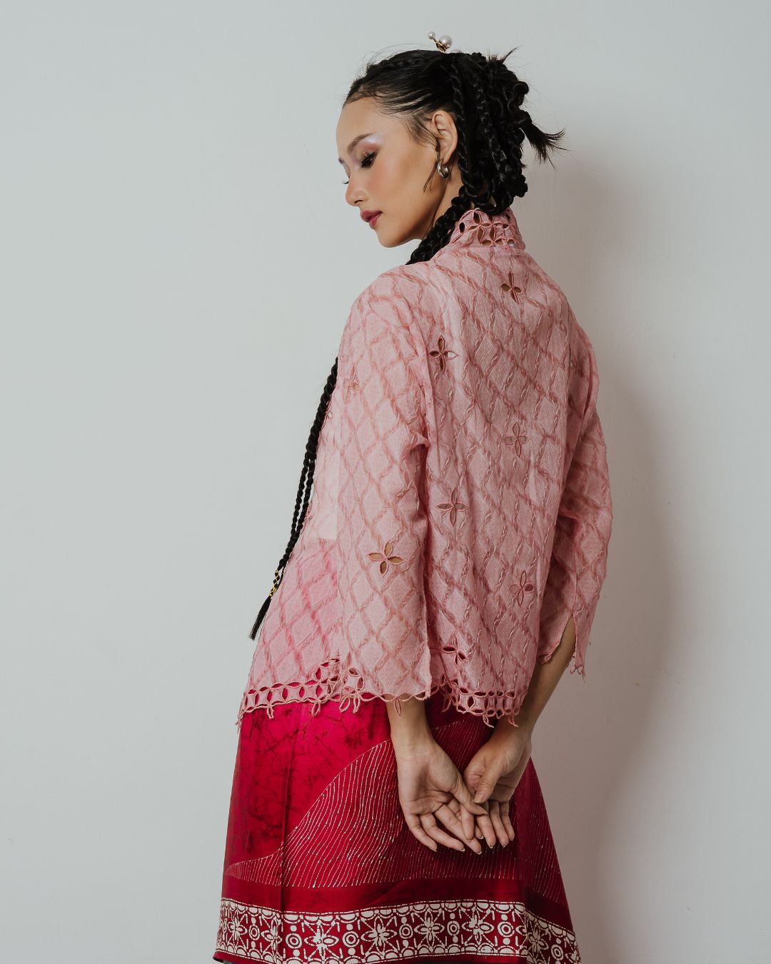 BOOLAO Kebaya Seribu Kawung - Pink