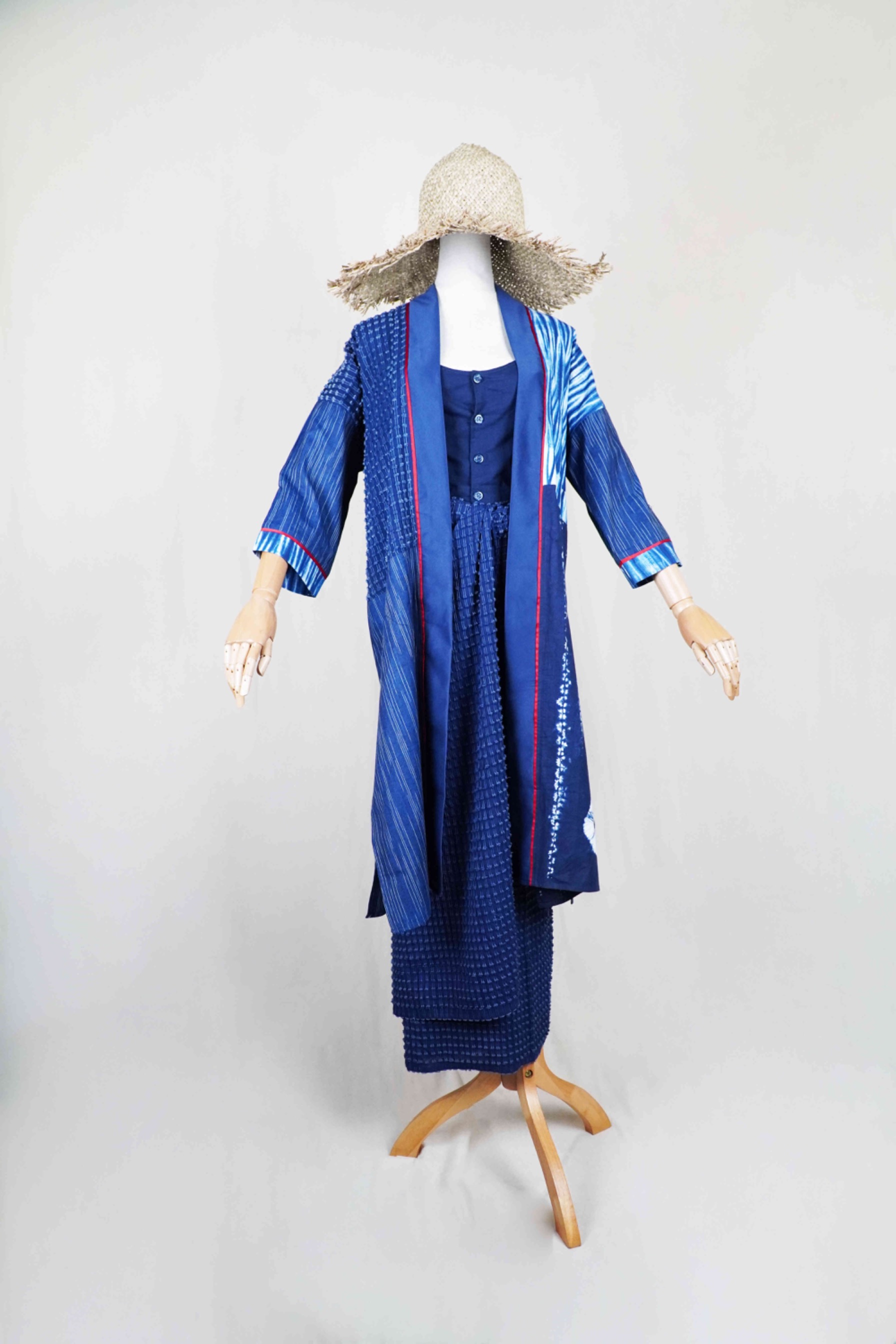 BOOLAO Outer Patchwork Shibori and Tenun Bulu