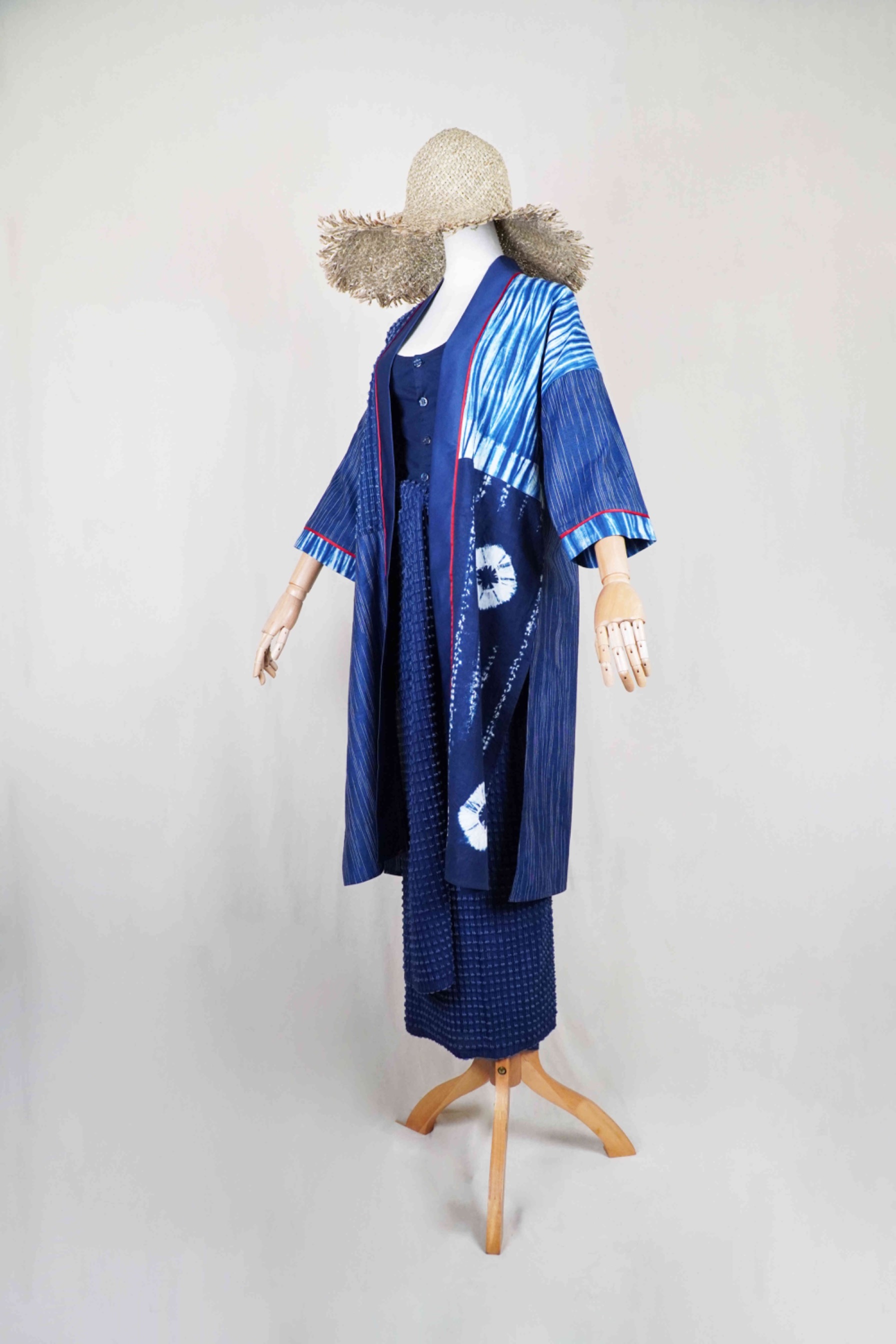 BOOLAO Outer Patchwork Shibori and Tenun Bulu