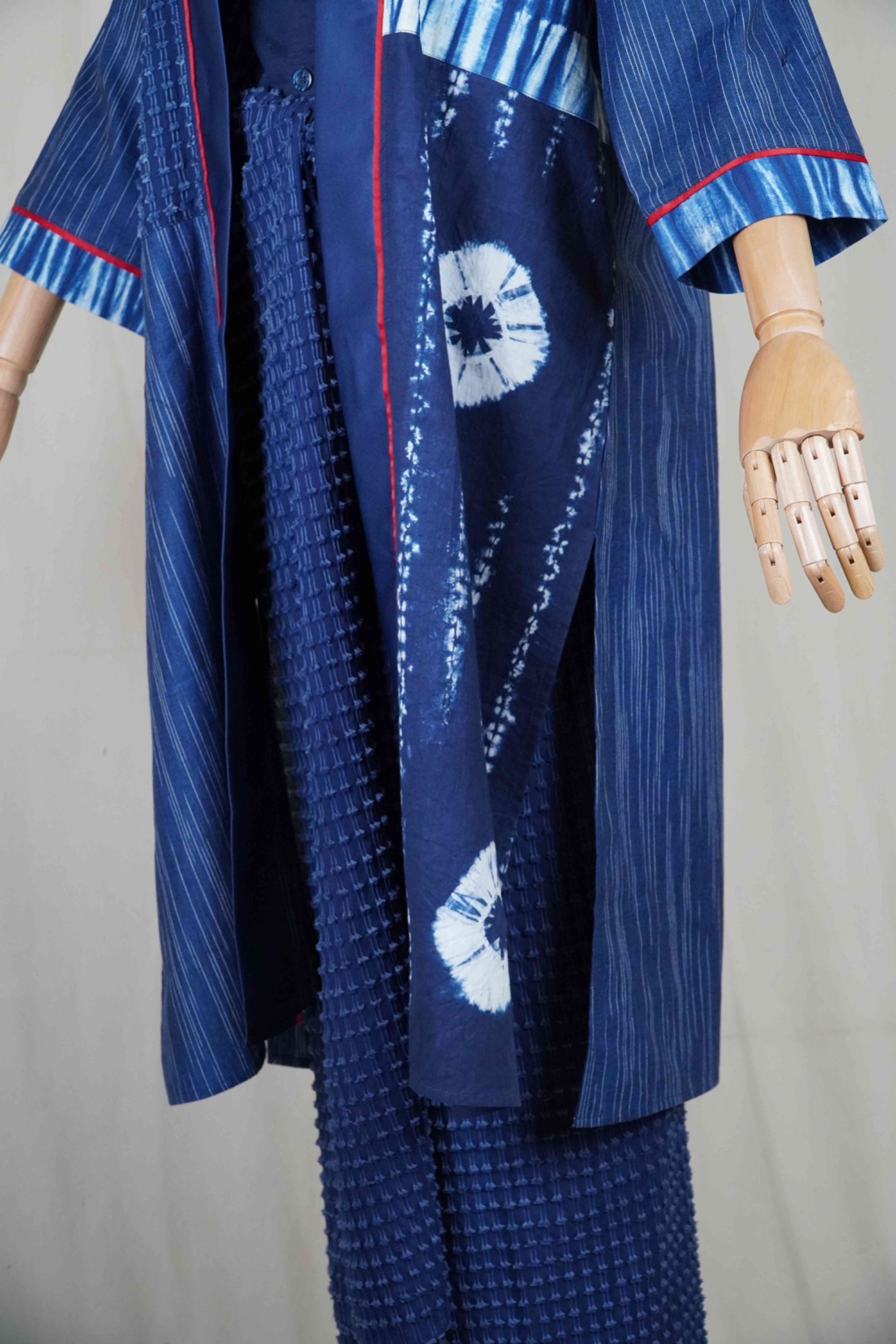 BOOLAO Outer Patchwork Shibori and Tenun Bulu