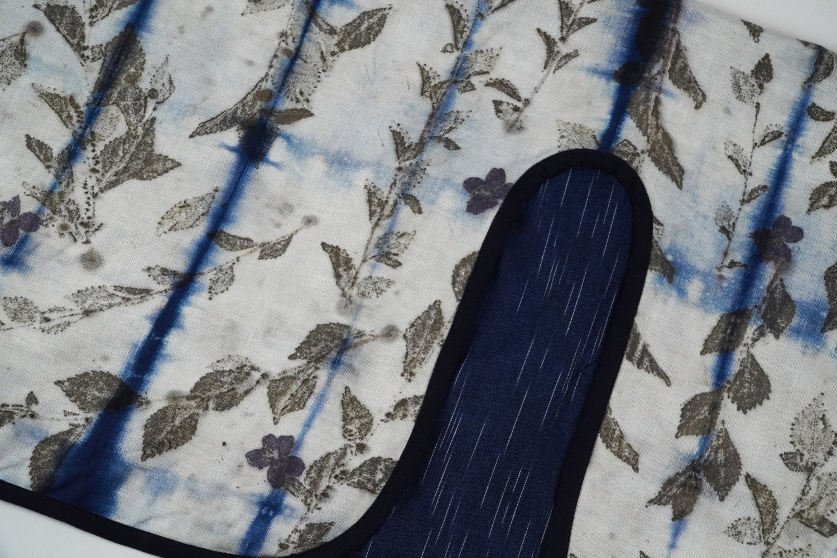 BOOLAO Outer Bolero Lurik on Ecoprint