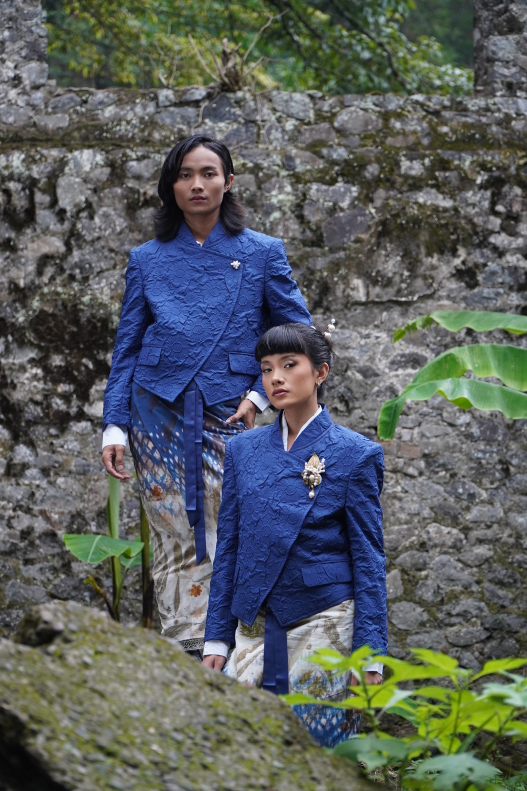 BOOLAO Beskap Janggan Genderless M-Boss - Navy