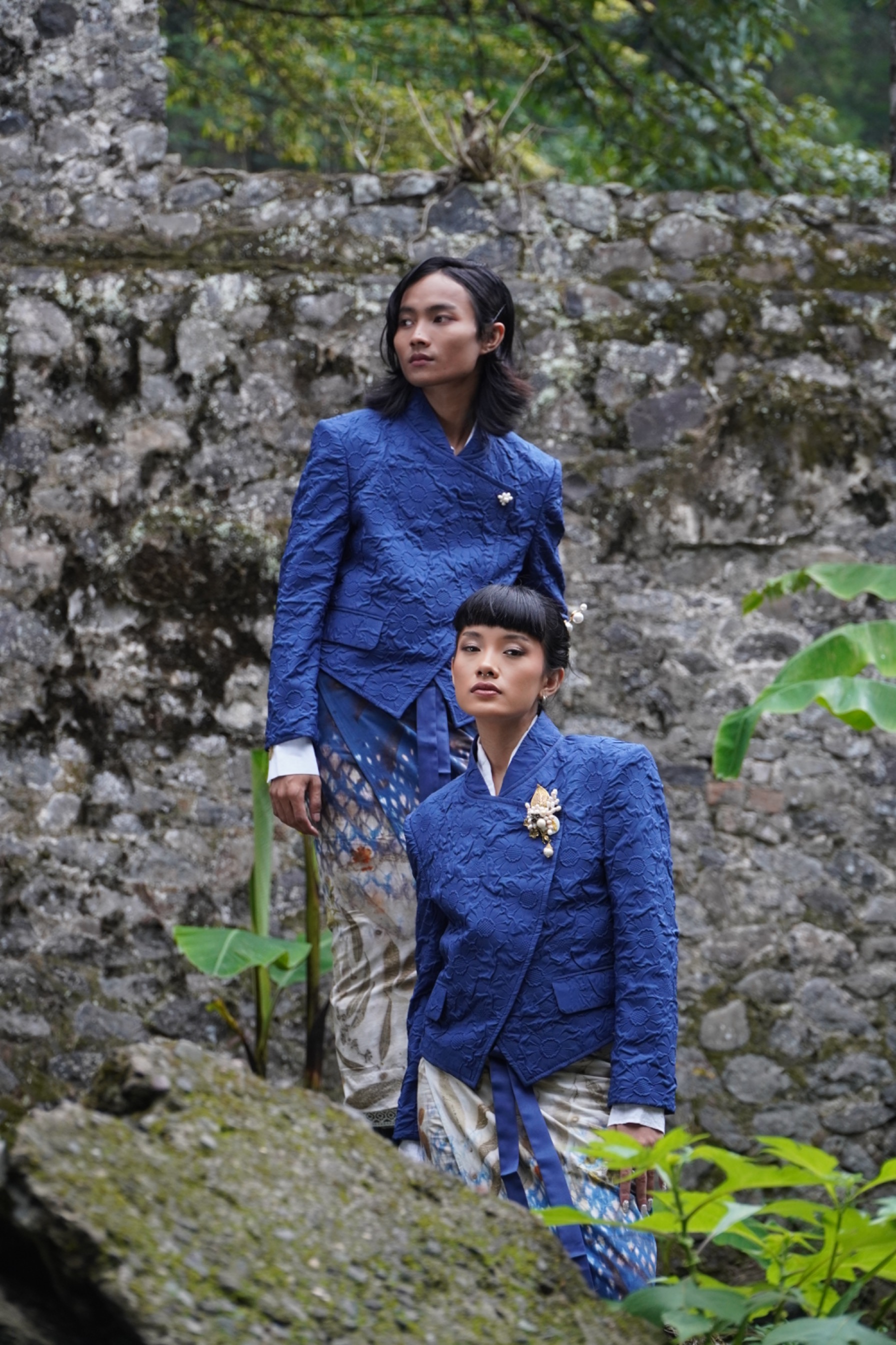 BOOLAO Beskap Janggan Genderless M-Boss - Navy
