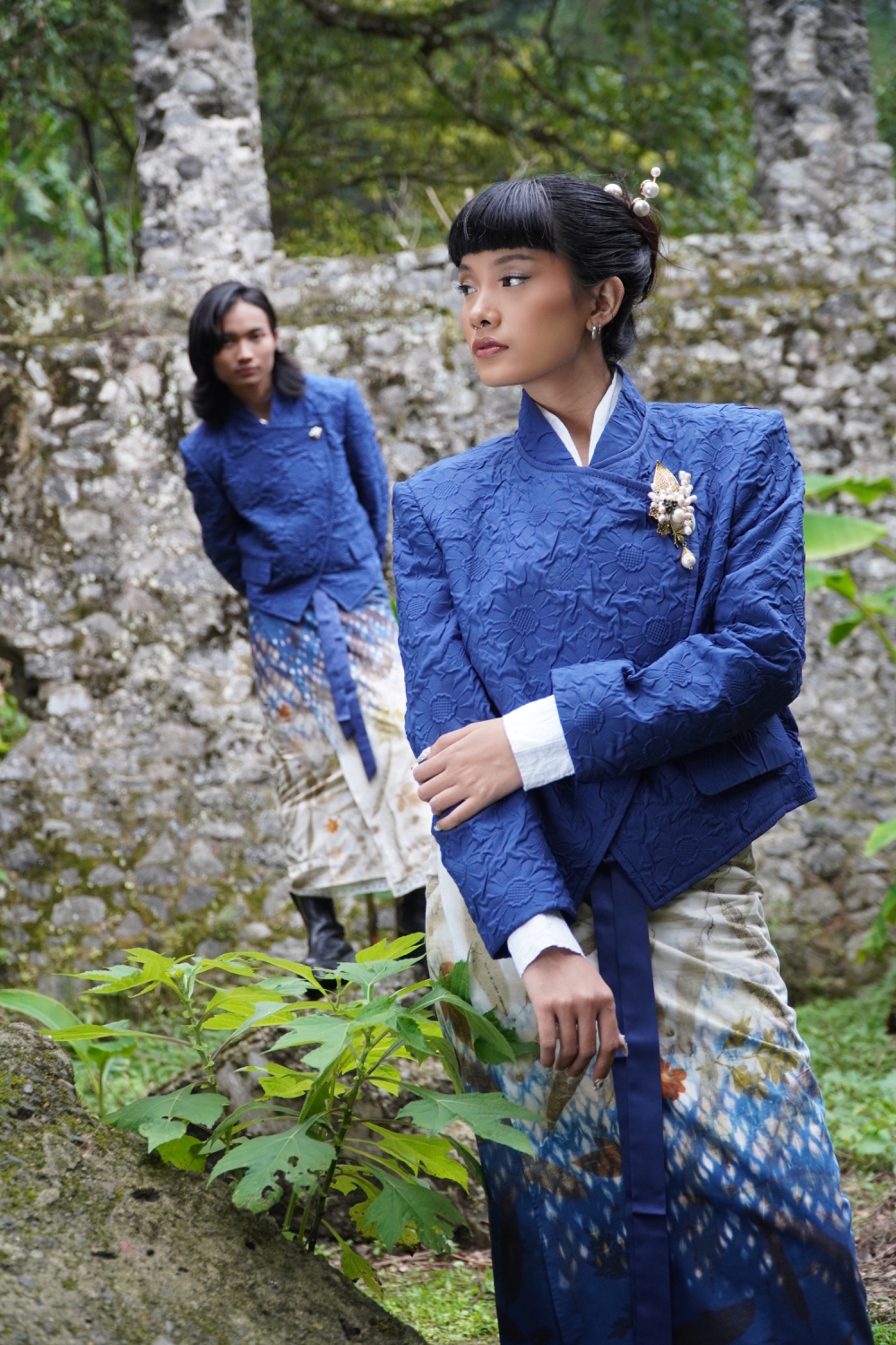 BOOLAO Beskap Janggan Genderless M-Boss - Navy