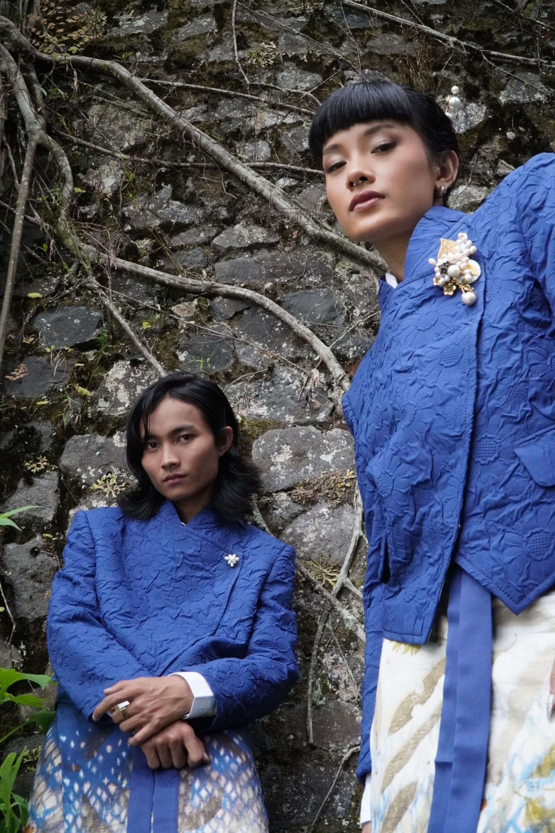 BOOLAO Beskap Janggan Genderless M-Boss - Navy