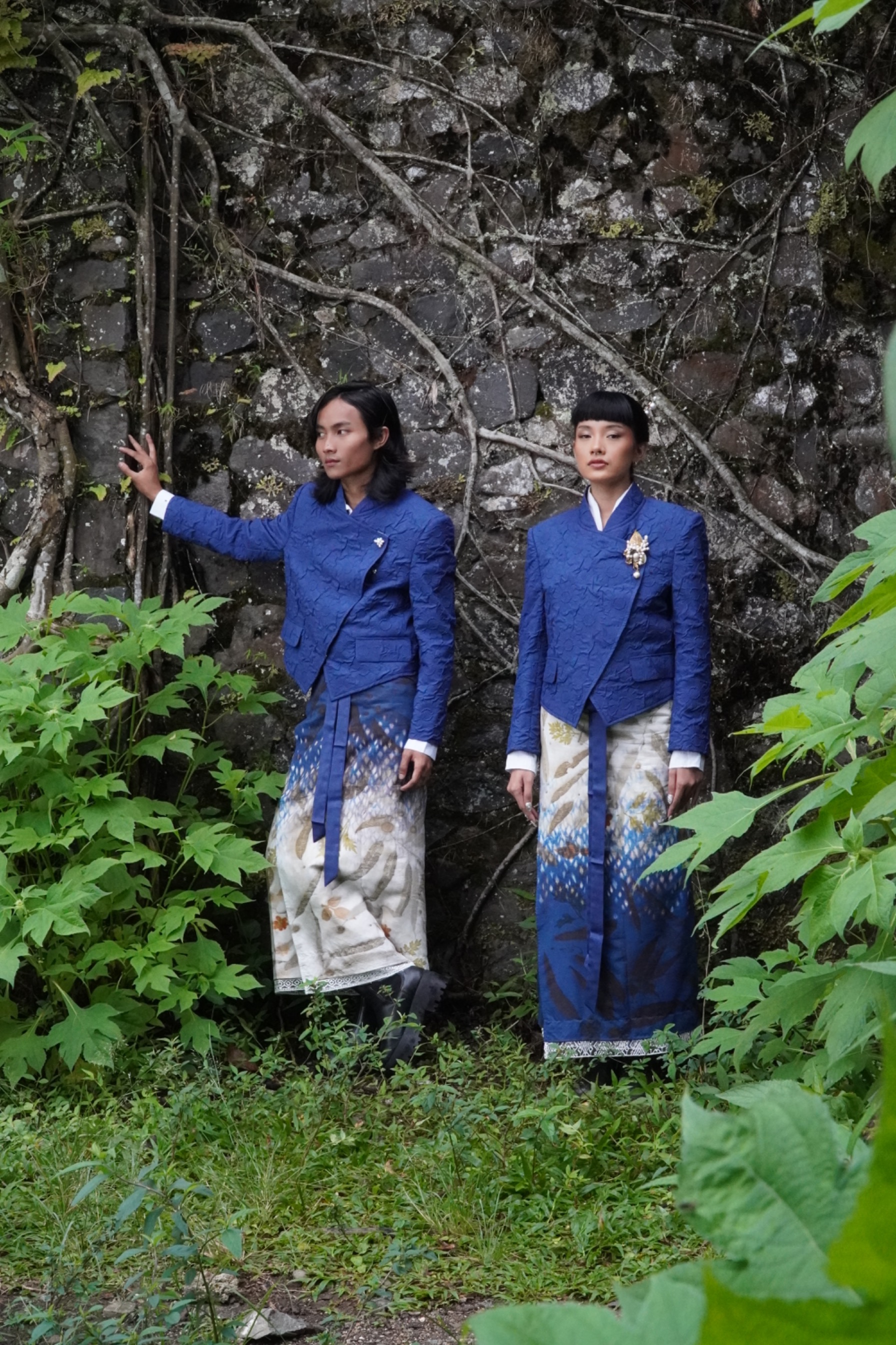 BOOLAO Beskap Janggan Genderless M-Boss - Navy