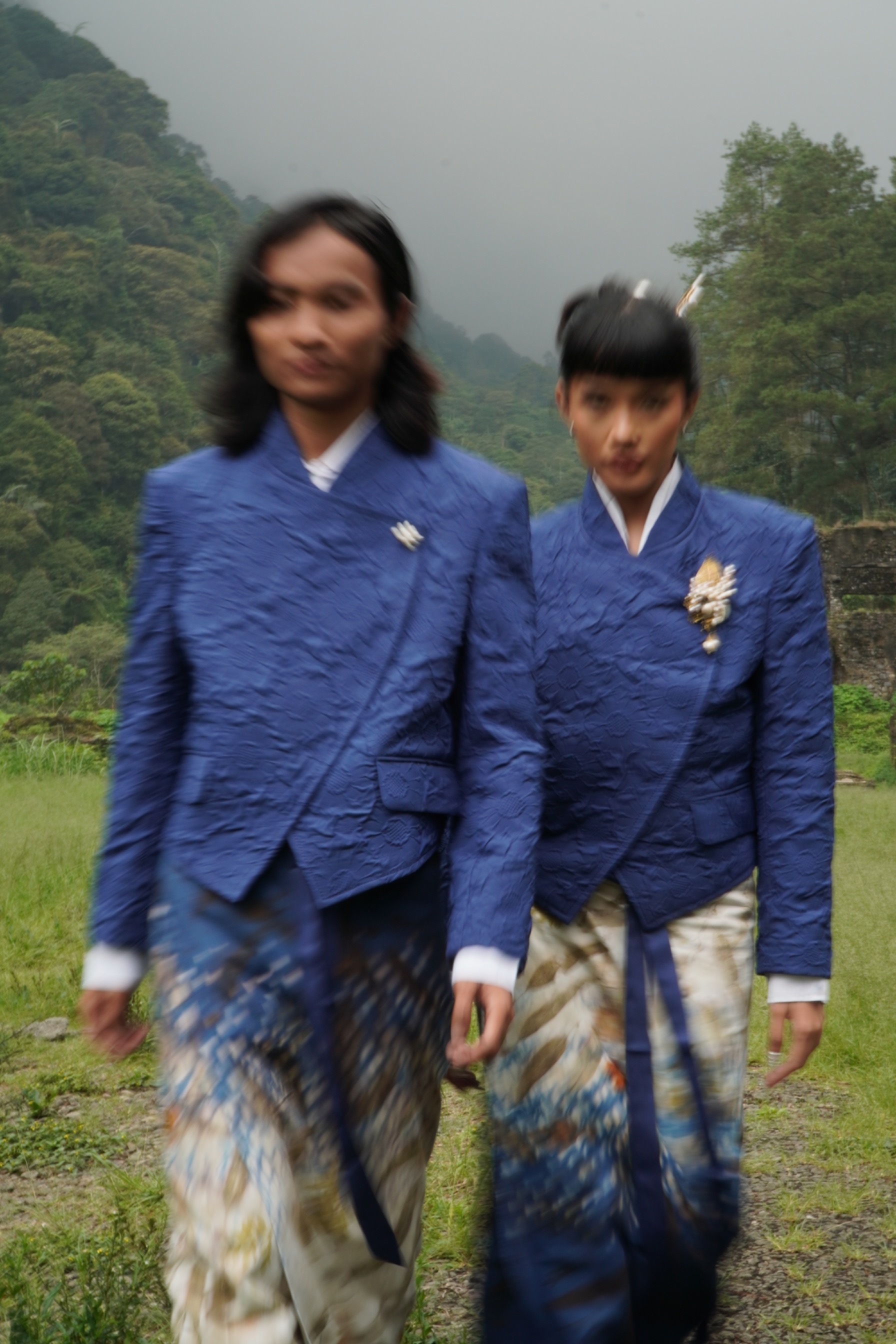 BOOLAO Beskap Janggan Genderless M-Boss - Navy