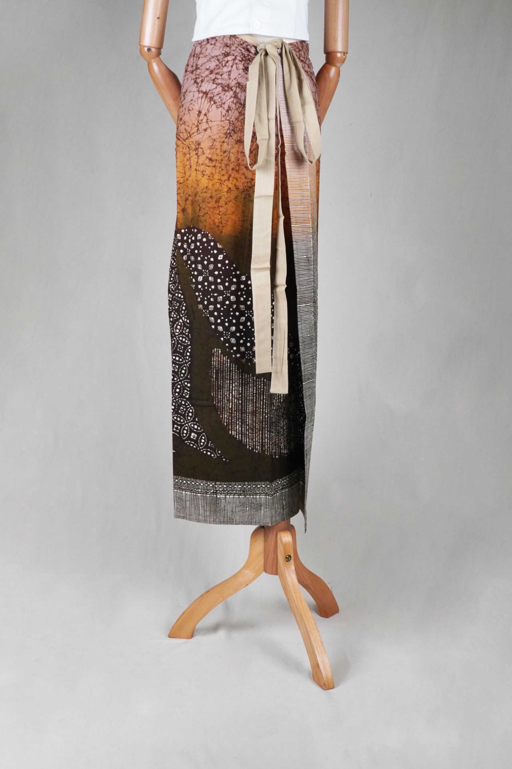 BOOLAO Lembayung Saroong wrap Skirt - Lembayung Coklat