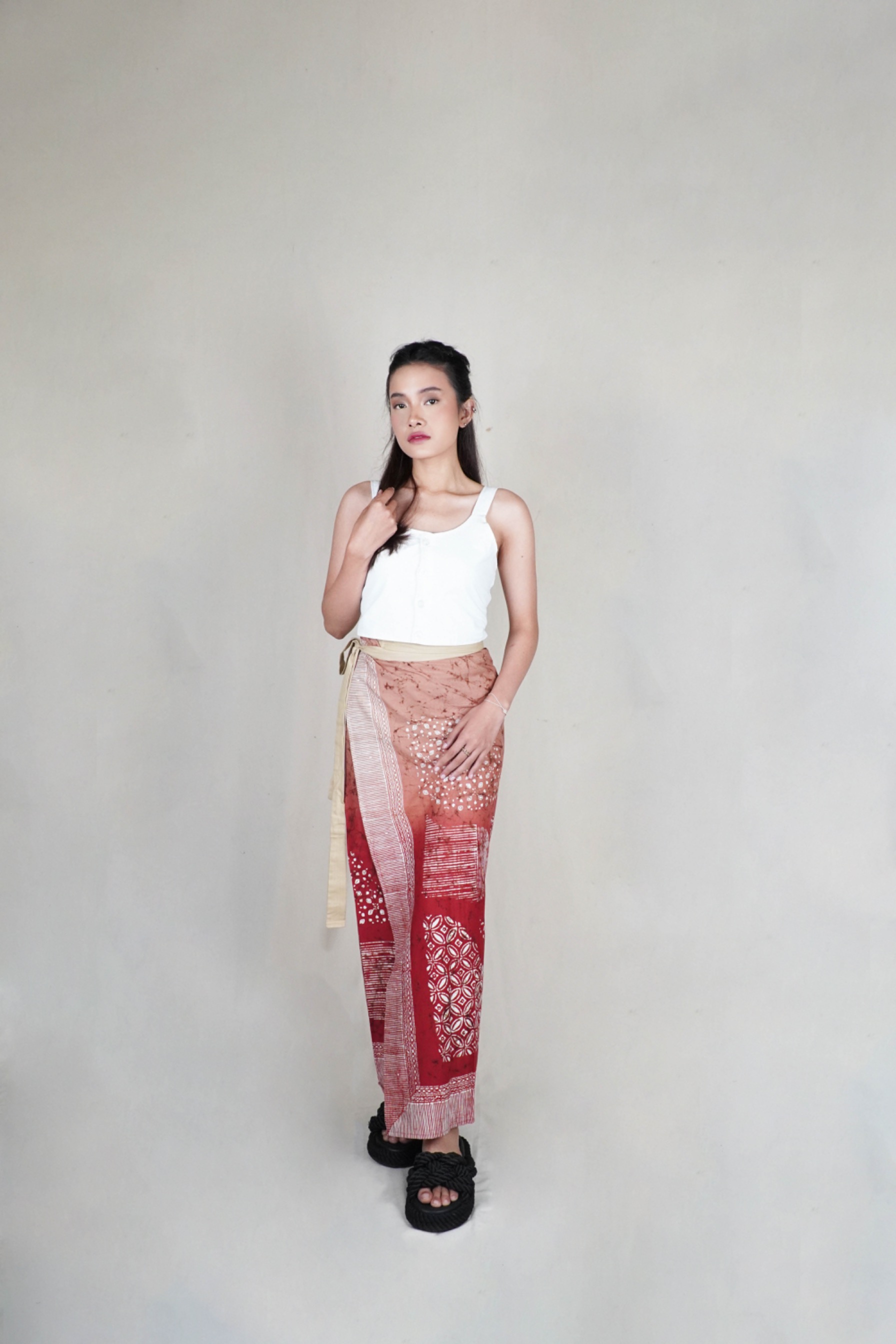 BOOLAO Lembayung Saroong Wrap Skirt - Lembayung Jingga