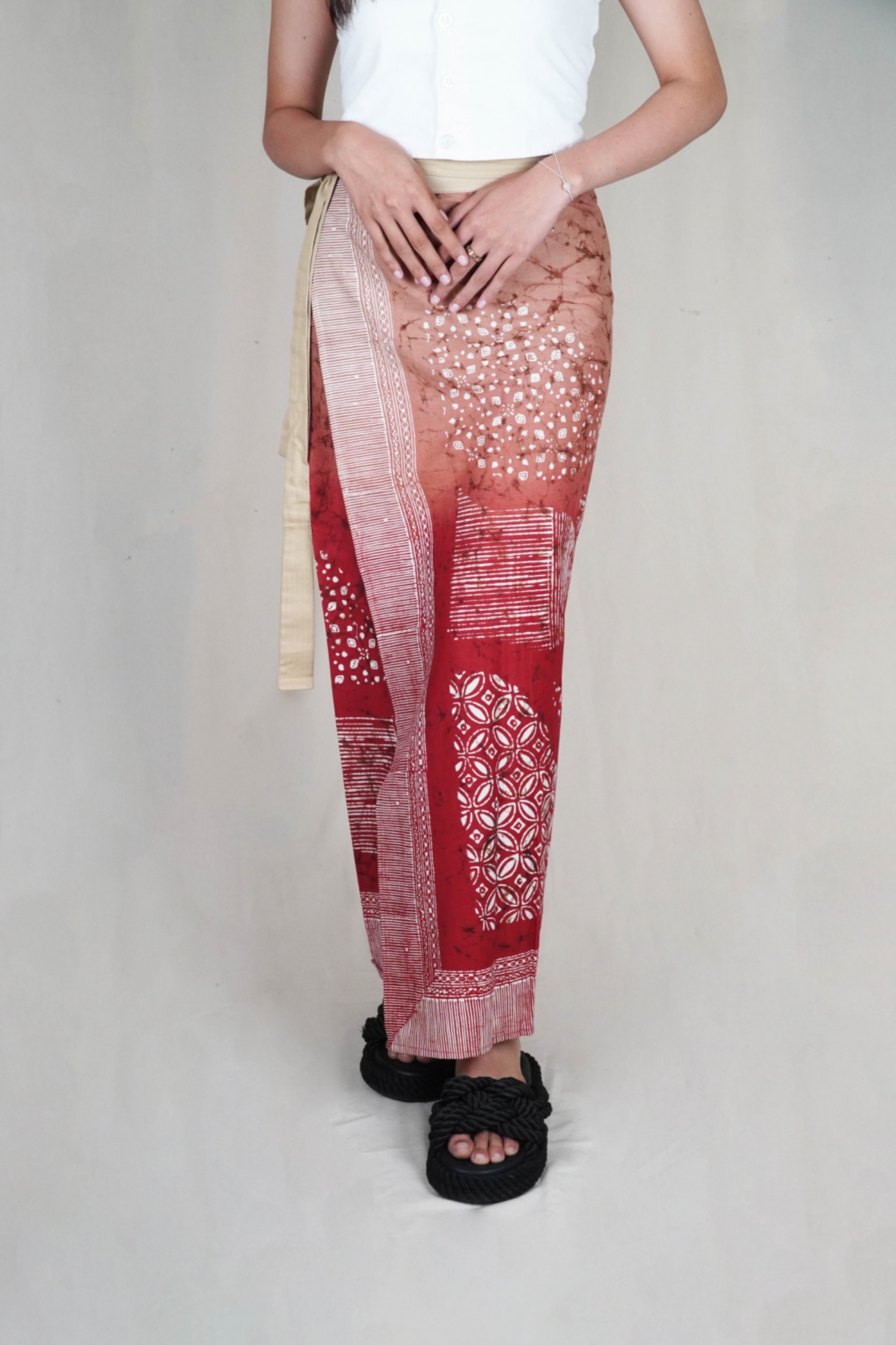 BOOLAO Lembayung Saroong Wrap Skirt - Lembayung Jingga