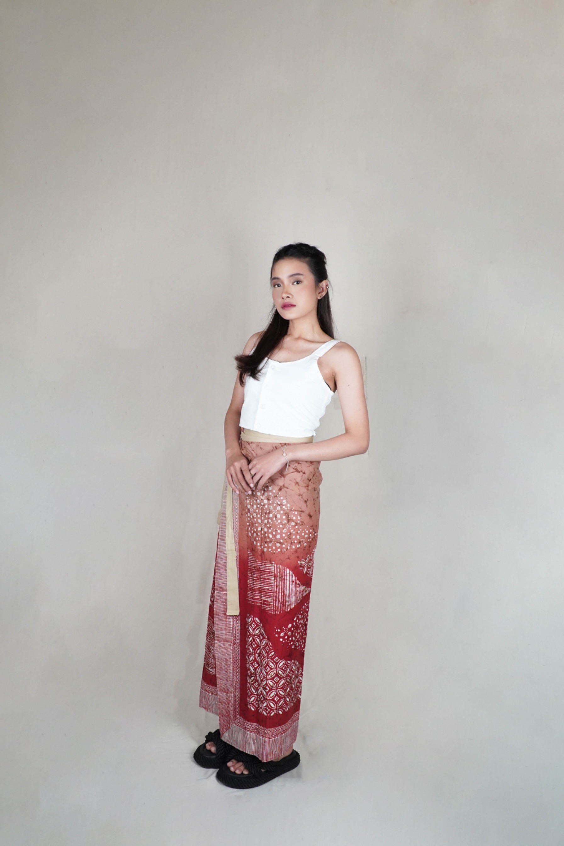 BOOLAO Lembayung Saroong Wrap Skirt - Lembayung Jingga
