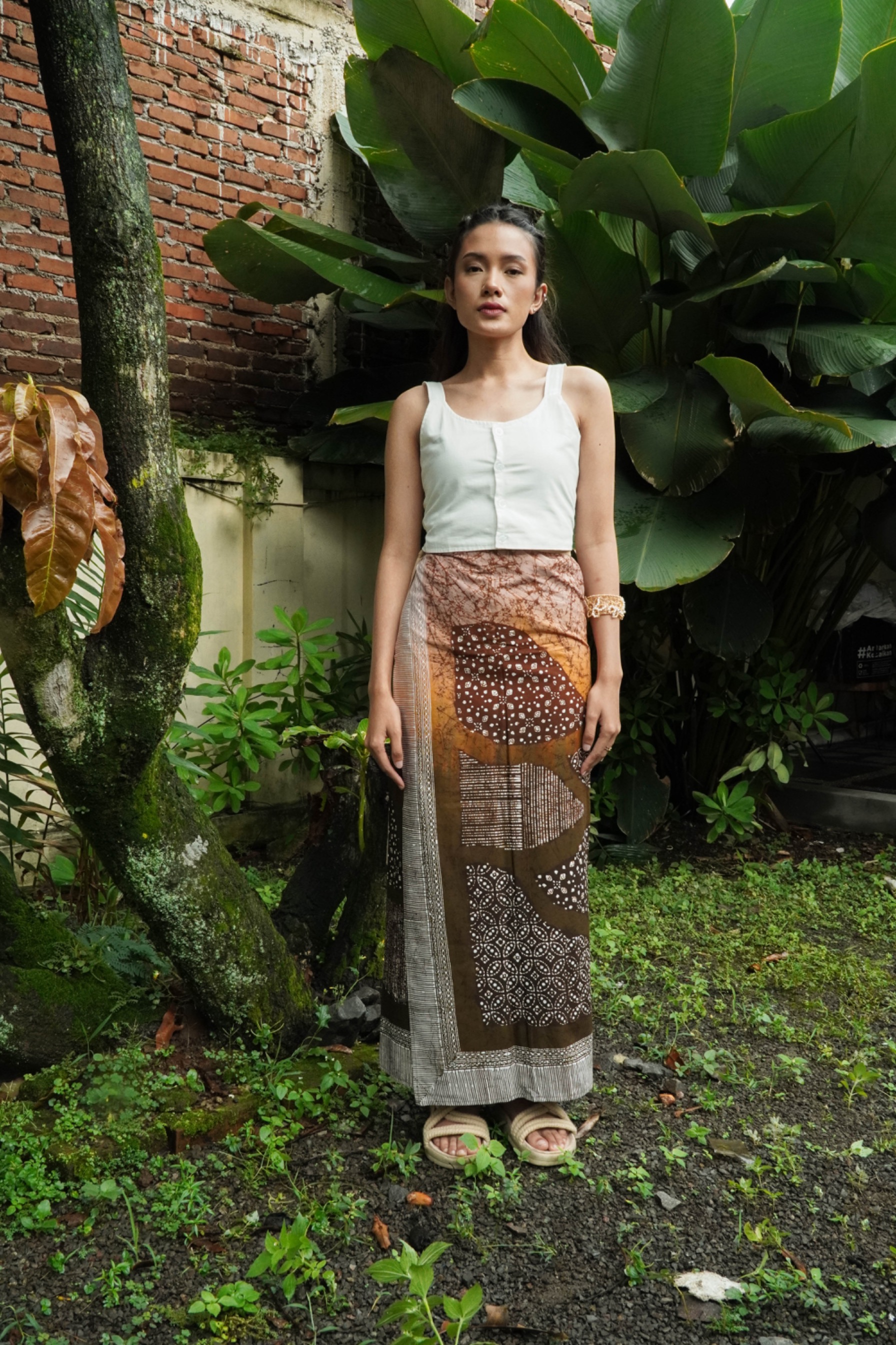 BOOLAO Lembayung Saroong wrap Skirt - Lembayung Coklat