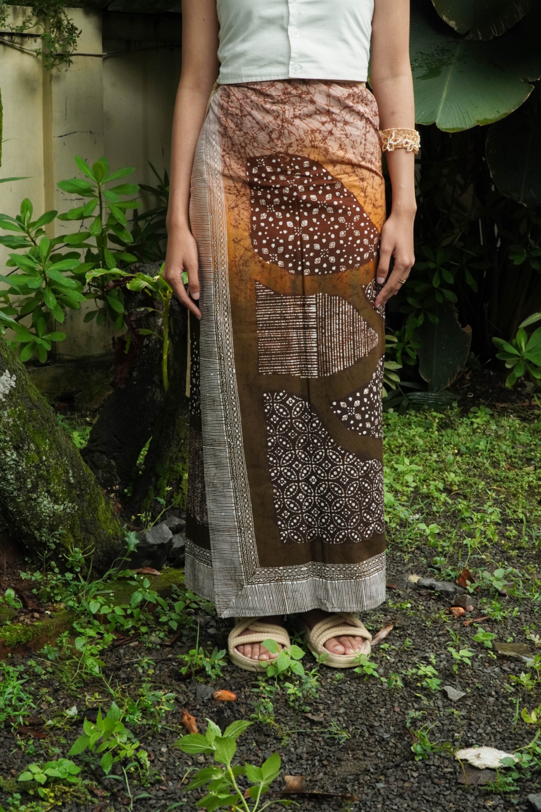 BOOLAO Lembayung Saroong wrap Skirt - Lembayung Coklat