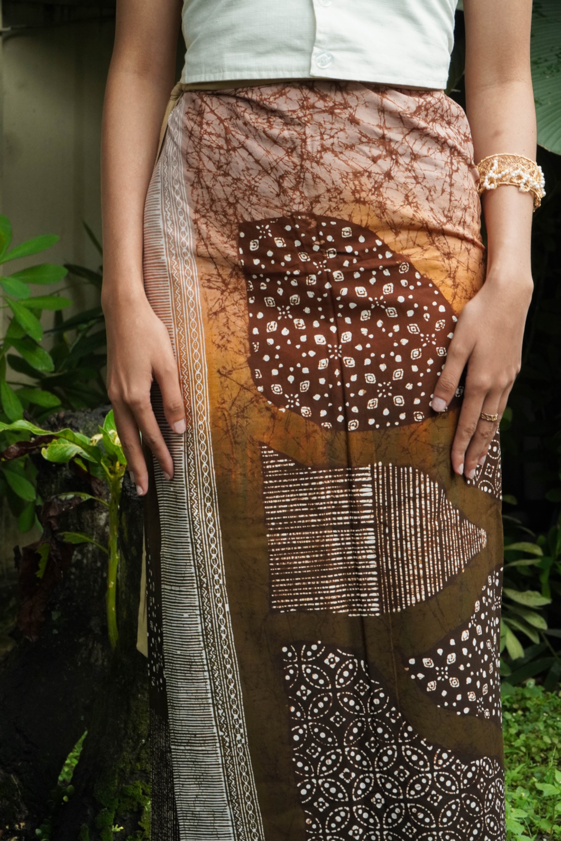 BOOLAO Lembayung Saroong wrap Skirt - Lembayung Coklat