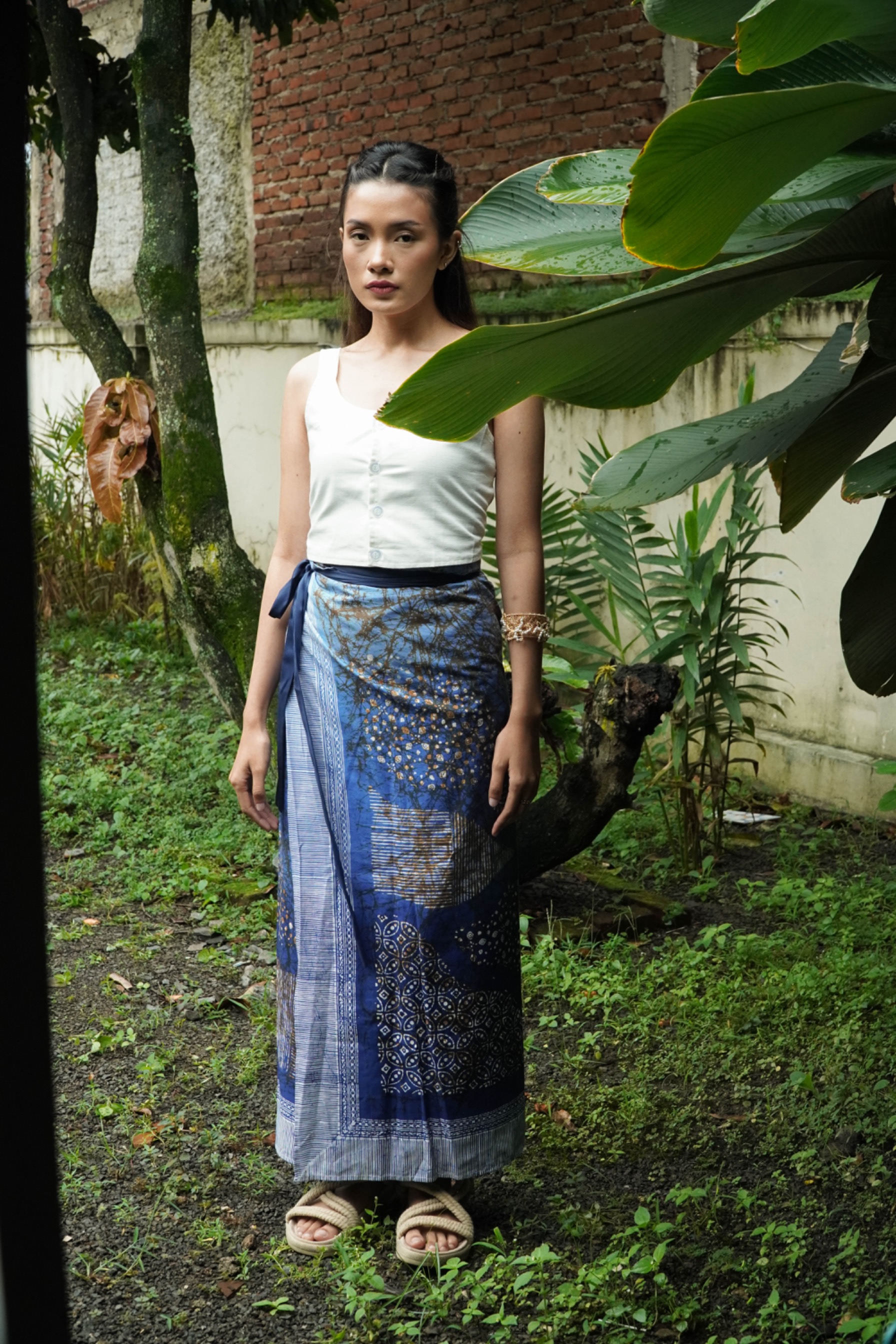 BOOLAO Lembayung Saroong Wrap Skirt - Lembayung Biru