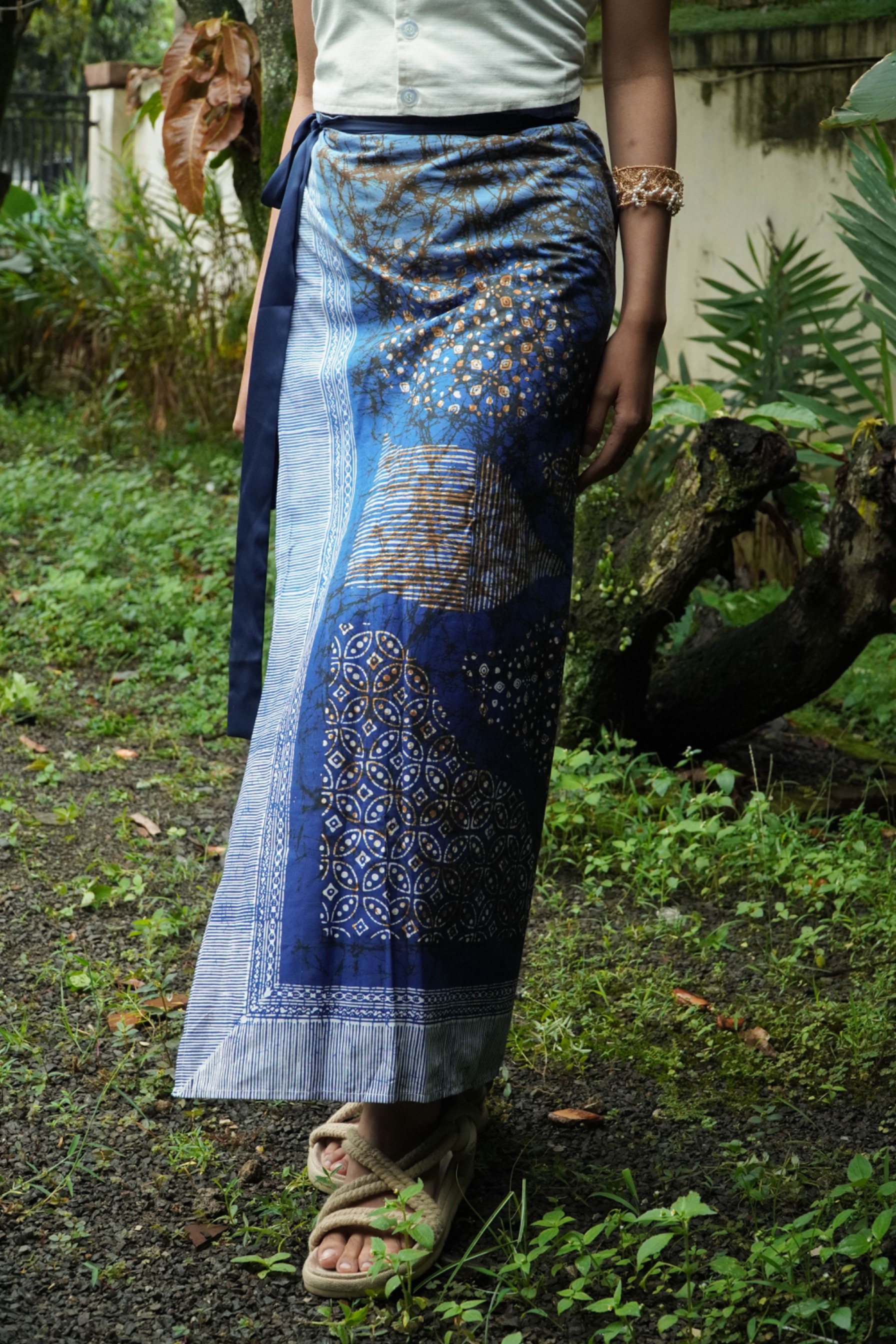 BOOLAO Lembayung Saroong Wrap Skirt - Lembayung Biru