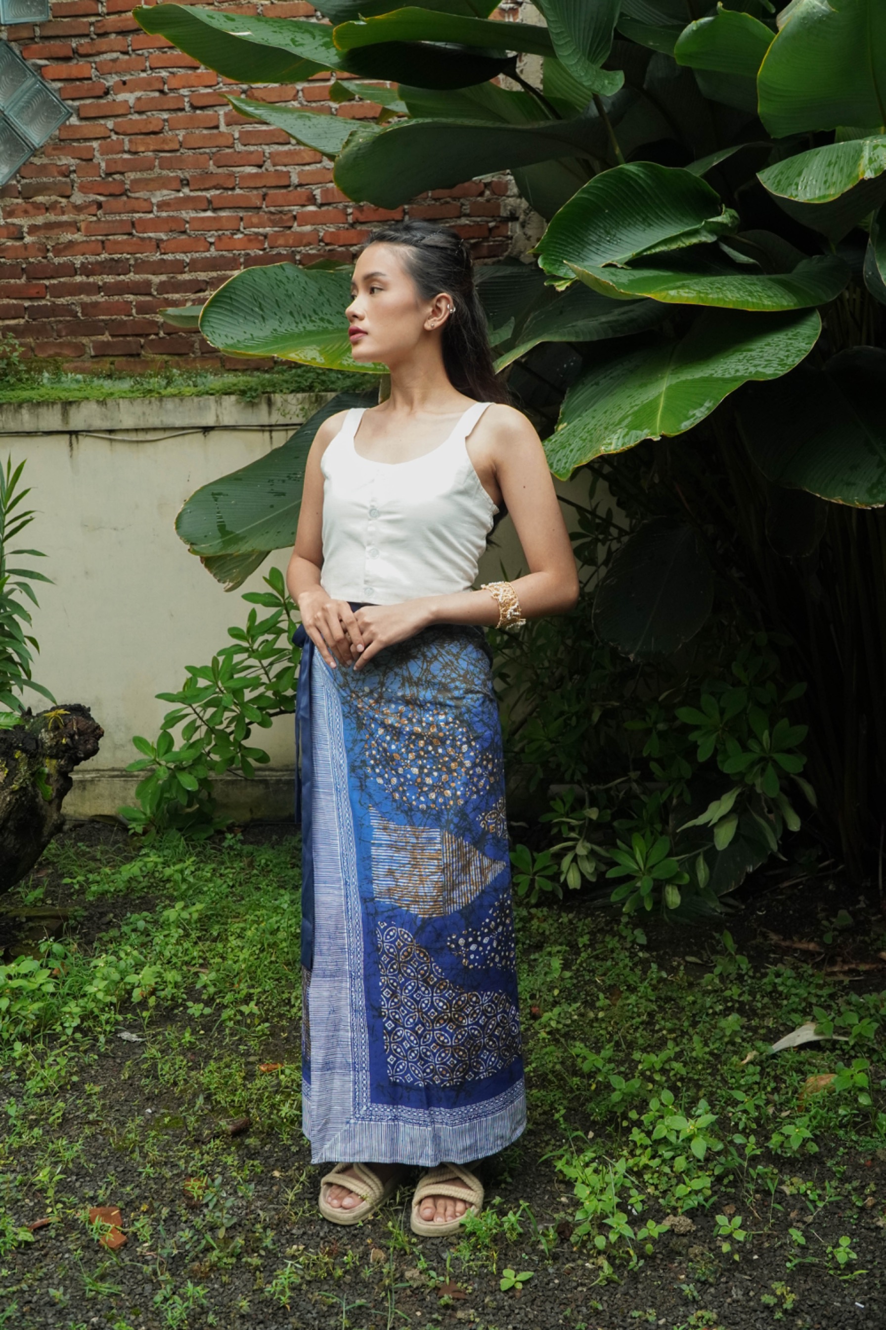 BOOLAO Lembayung Saroong Wrap Skirt - Lembayung Biru