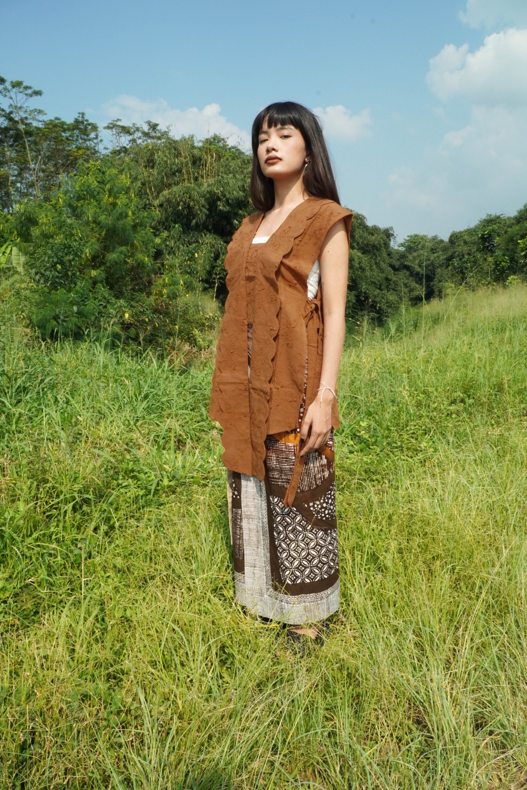 BOOLAO Kebaya Outer Daisy Turmeric Detachable