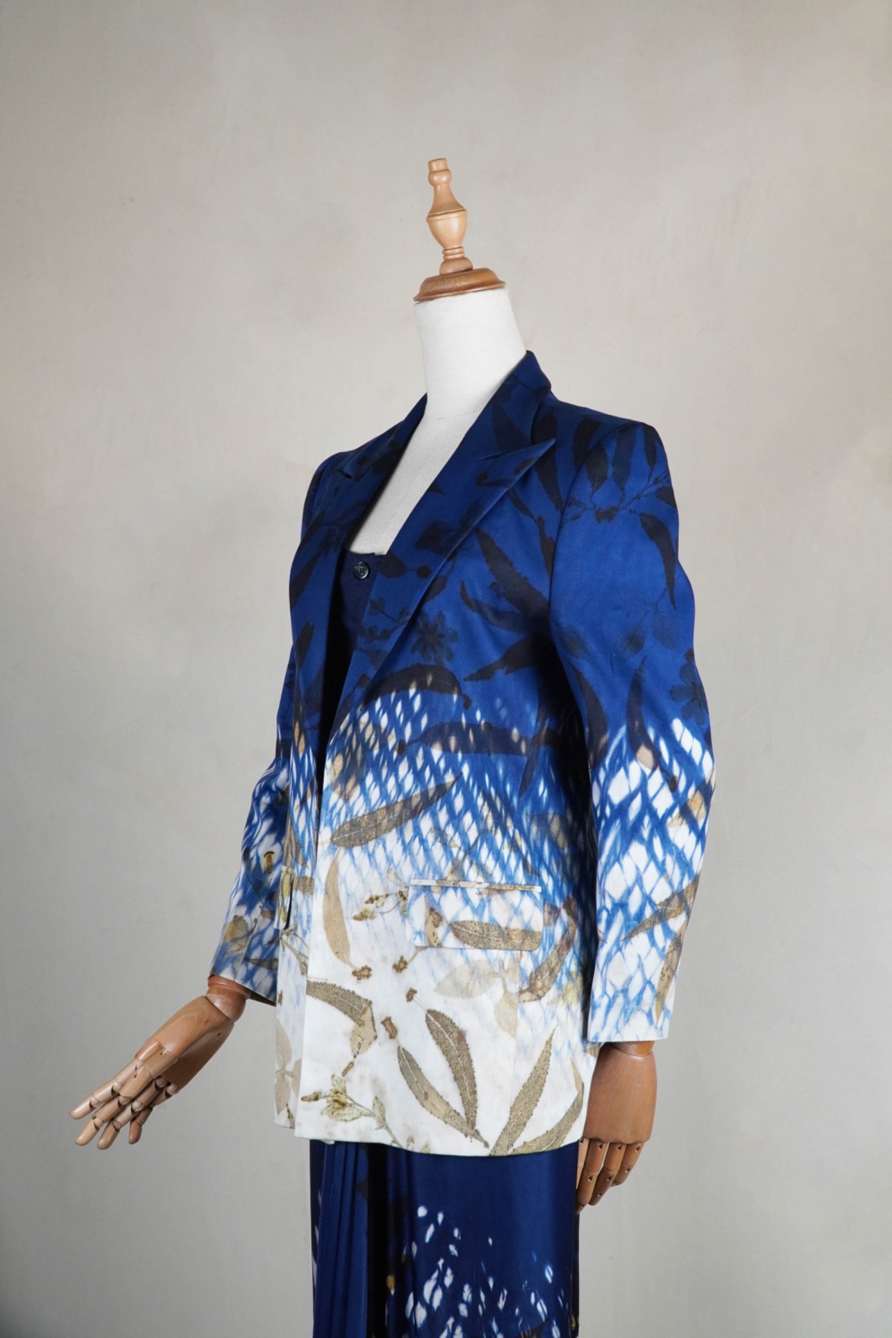 BOOLAO Shibori On Ecoprint BLAZER