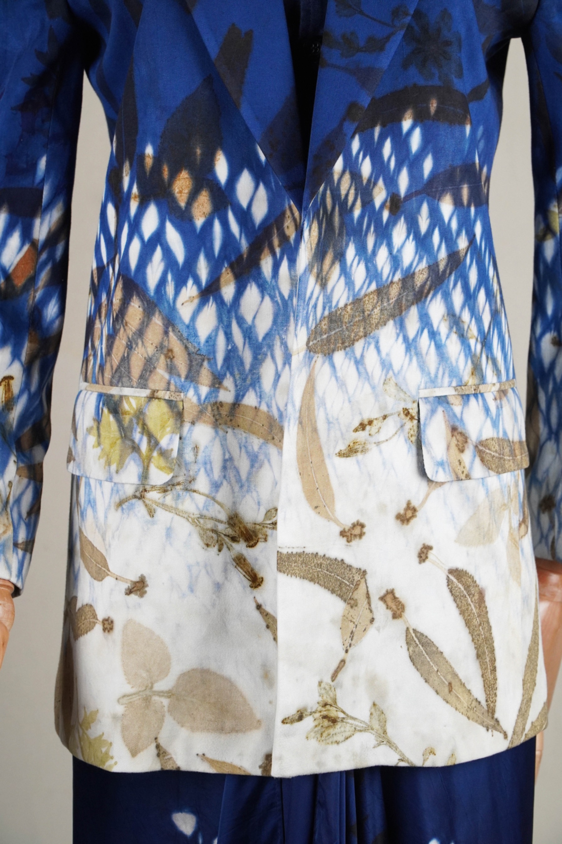 BOOLAO Shibori On Ecoprint BLAZER