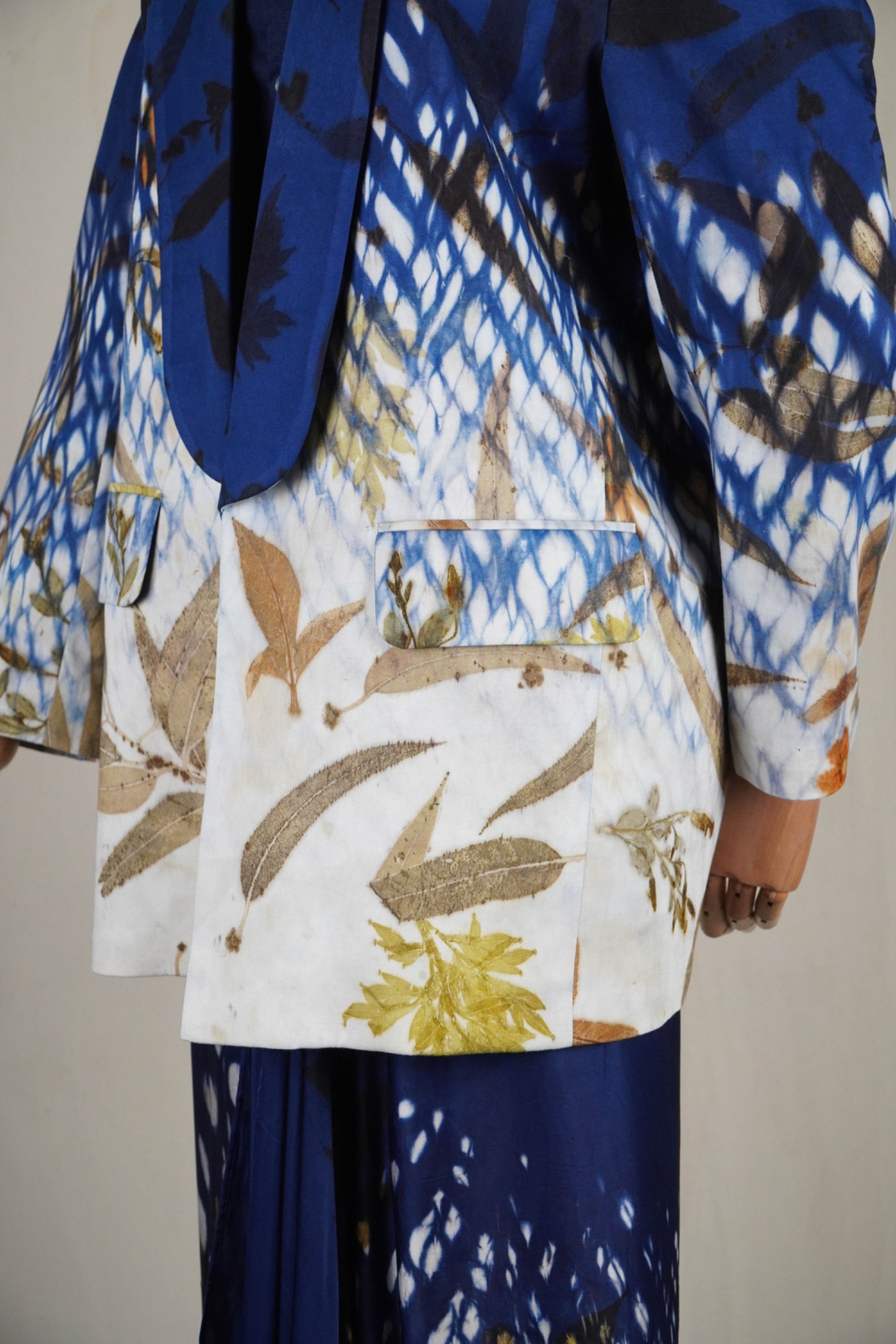 BOOLAO Shibori On Ecoprint BLAZER