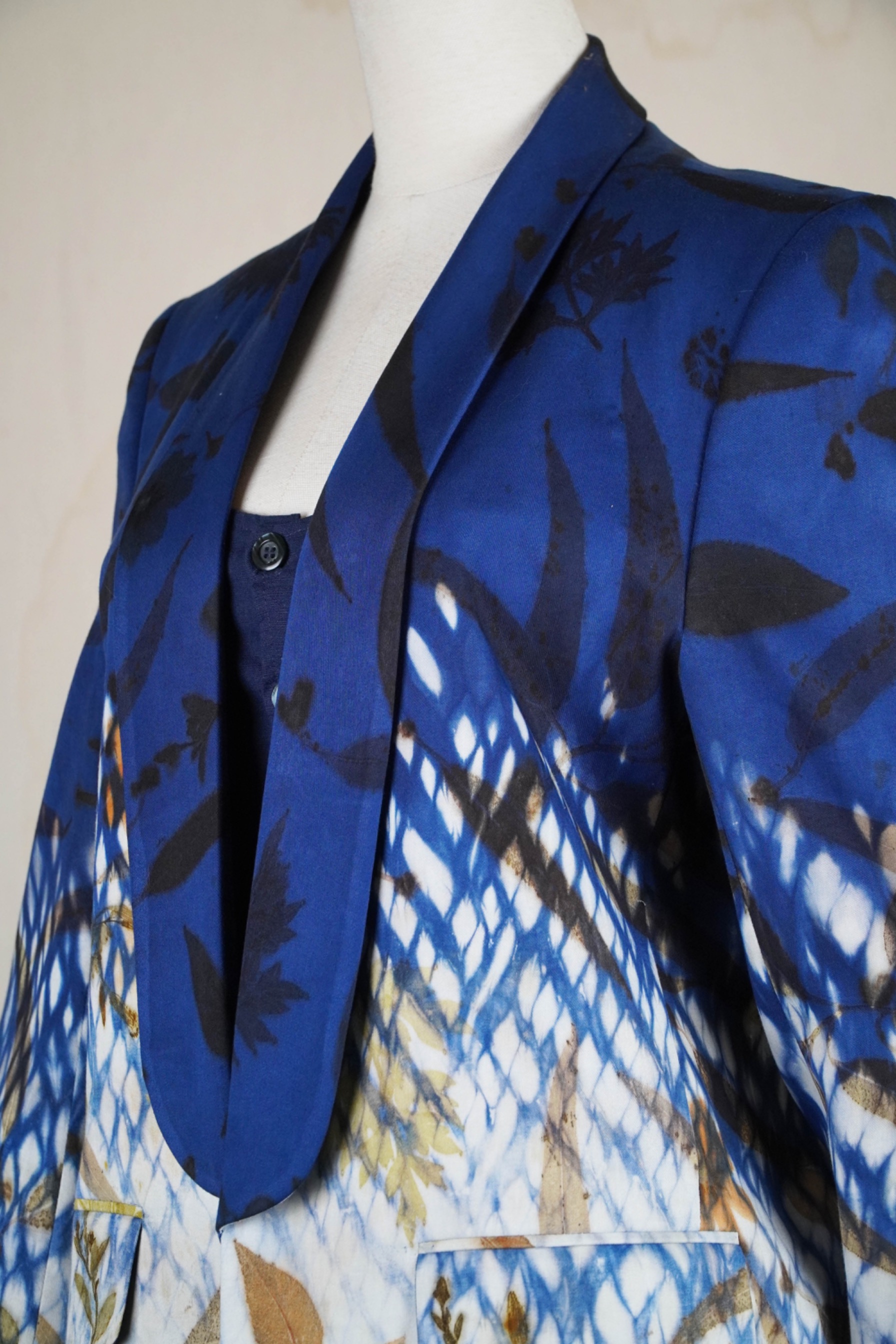 BOOLAO Shibori On Ecoprint BLAZER