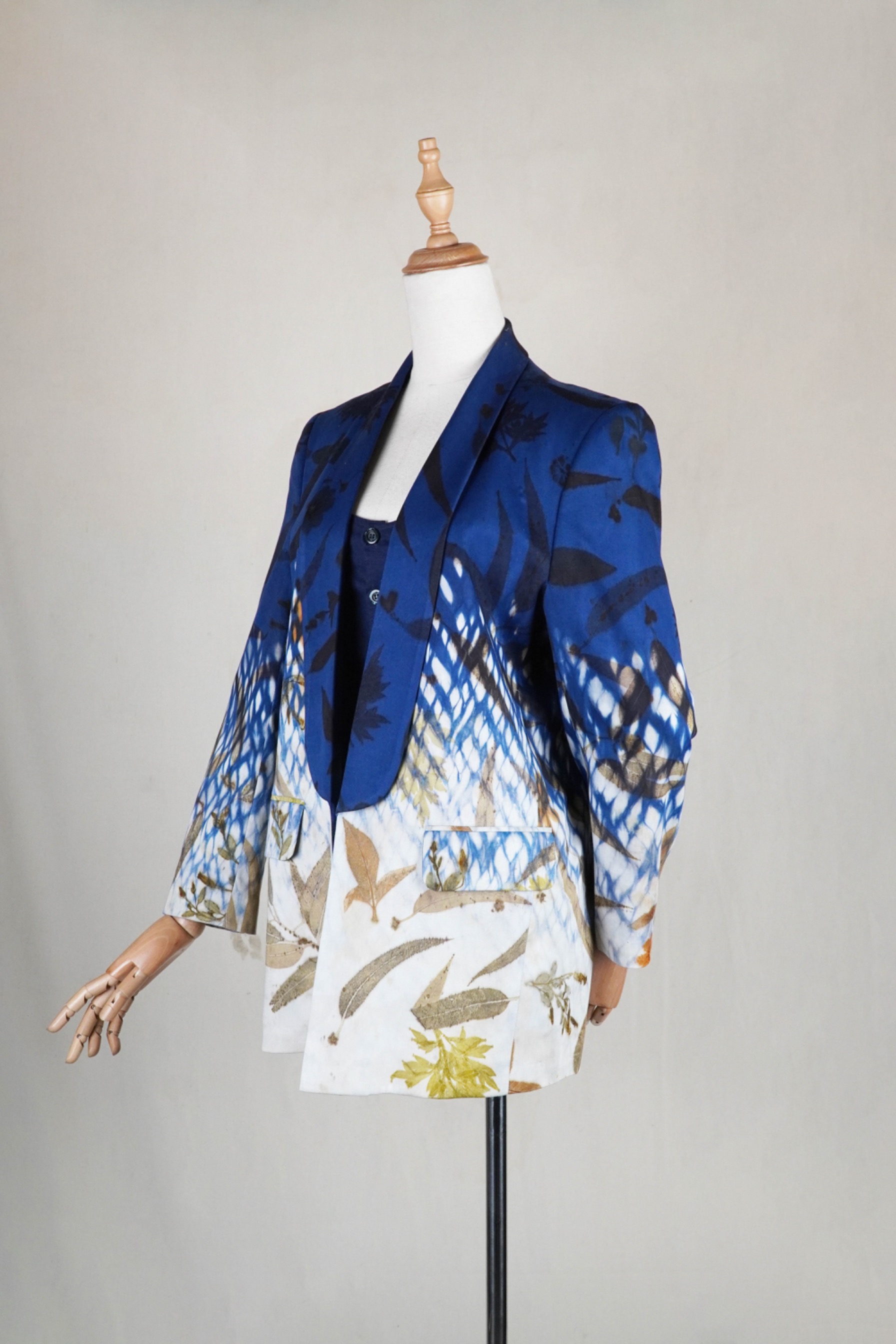 BOOLAO Shibori On Ecoprint BLAZER