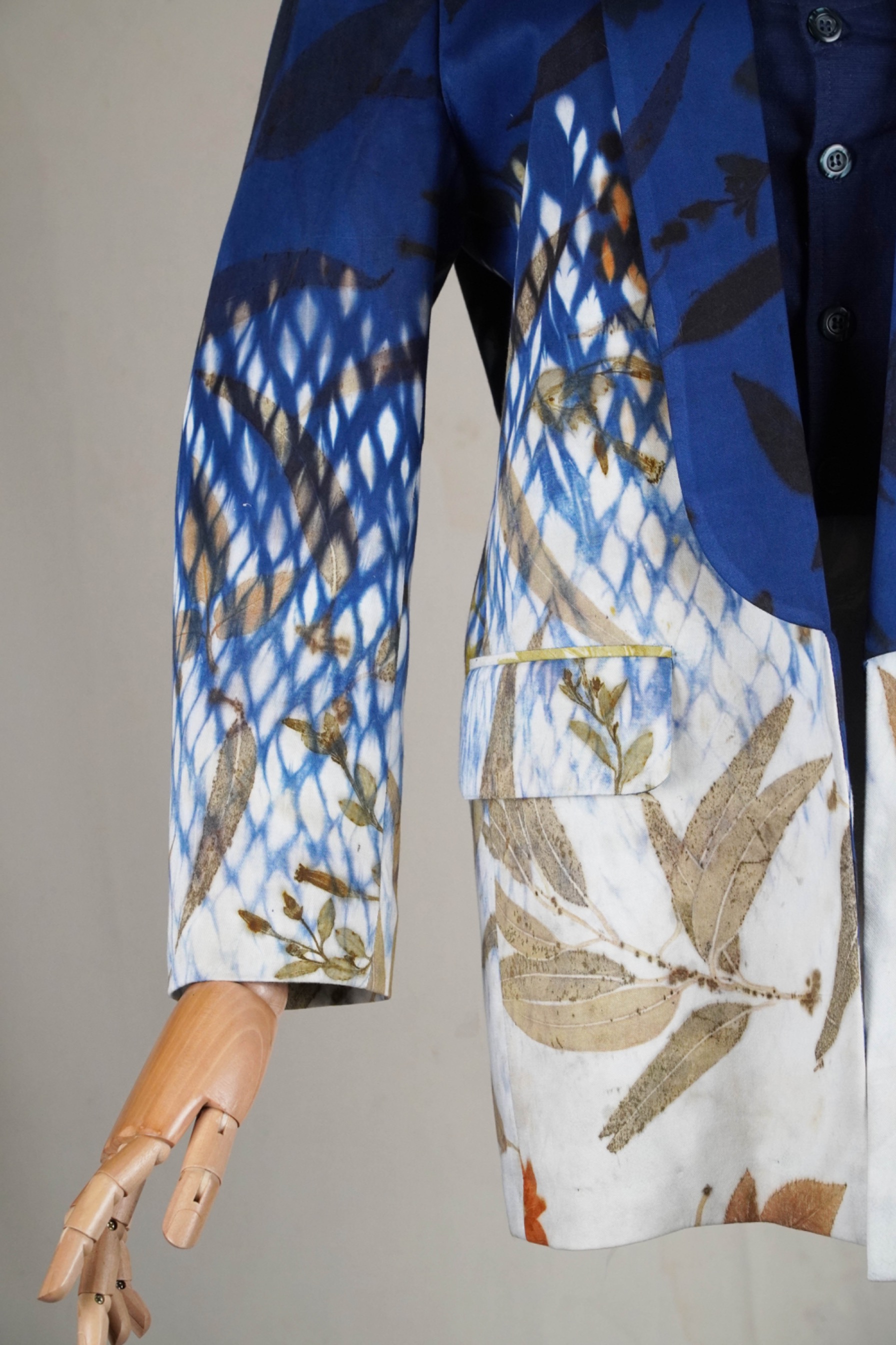 BOOLAO Shibori On Ecoprint BLAZER