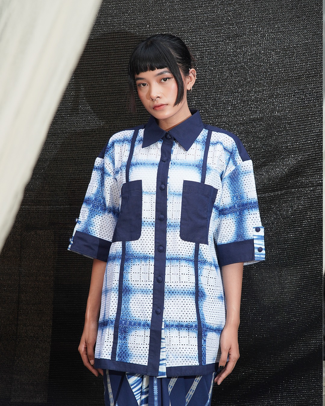 BOOLAO Shibroidery Itajime Kemeja