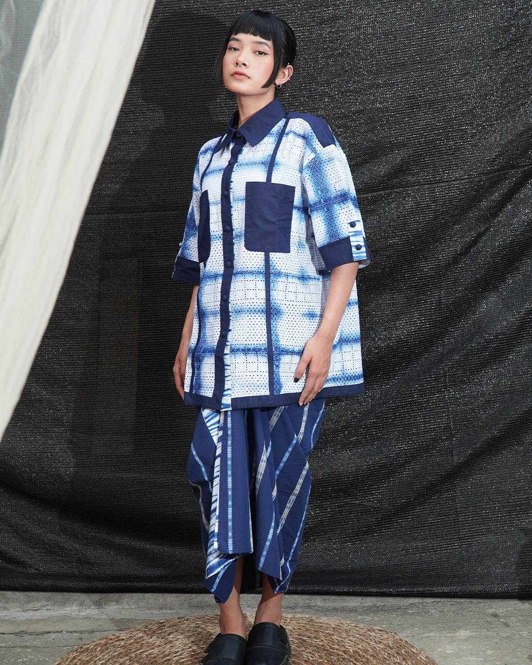 BOOLAO Shibroidery Itajime Kemeja