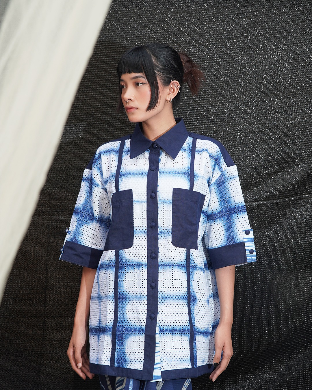 BOOLAO Shibroidery Itajime Kemeja