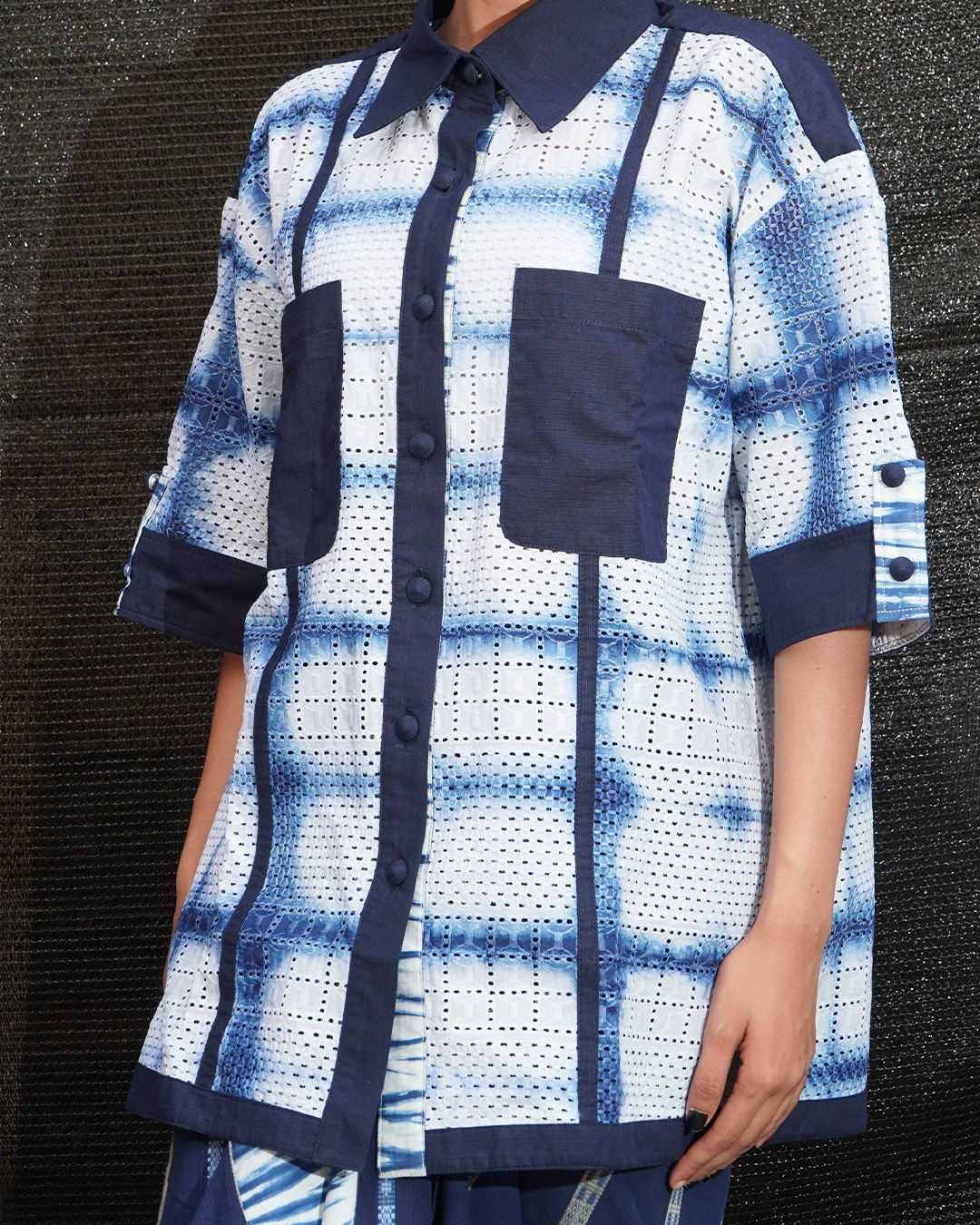 BOOLAO Shibroidery Itajime Kemeja