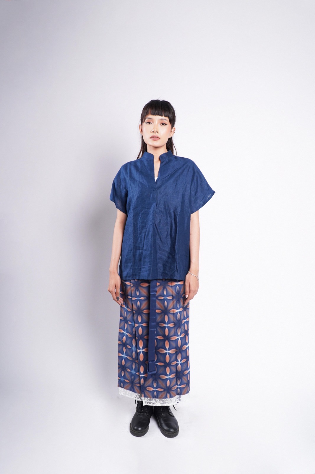 BOOLAO Linen Basic Top Shirt