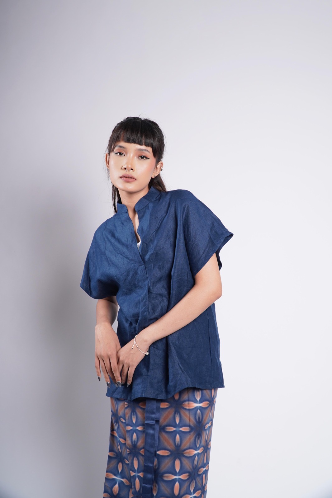 BOOLAO Linen Basic Top Shirt