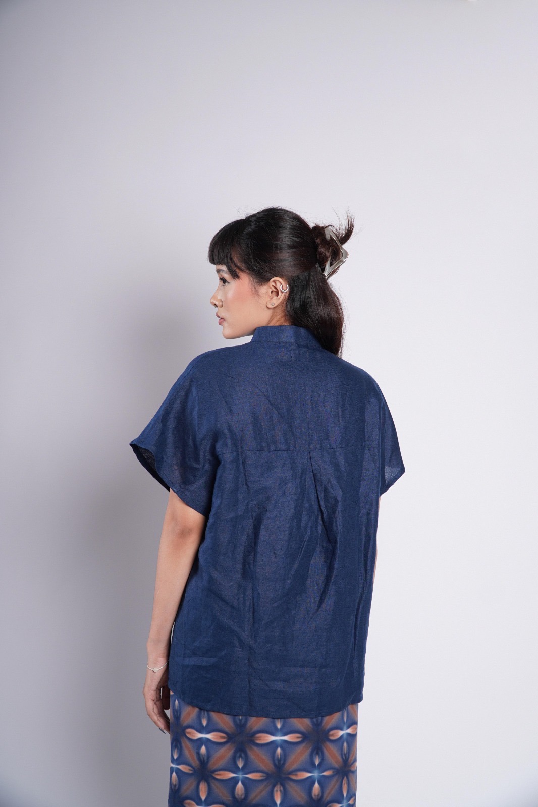 BOOLAO Linen Basic Top Shirt