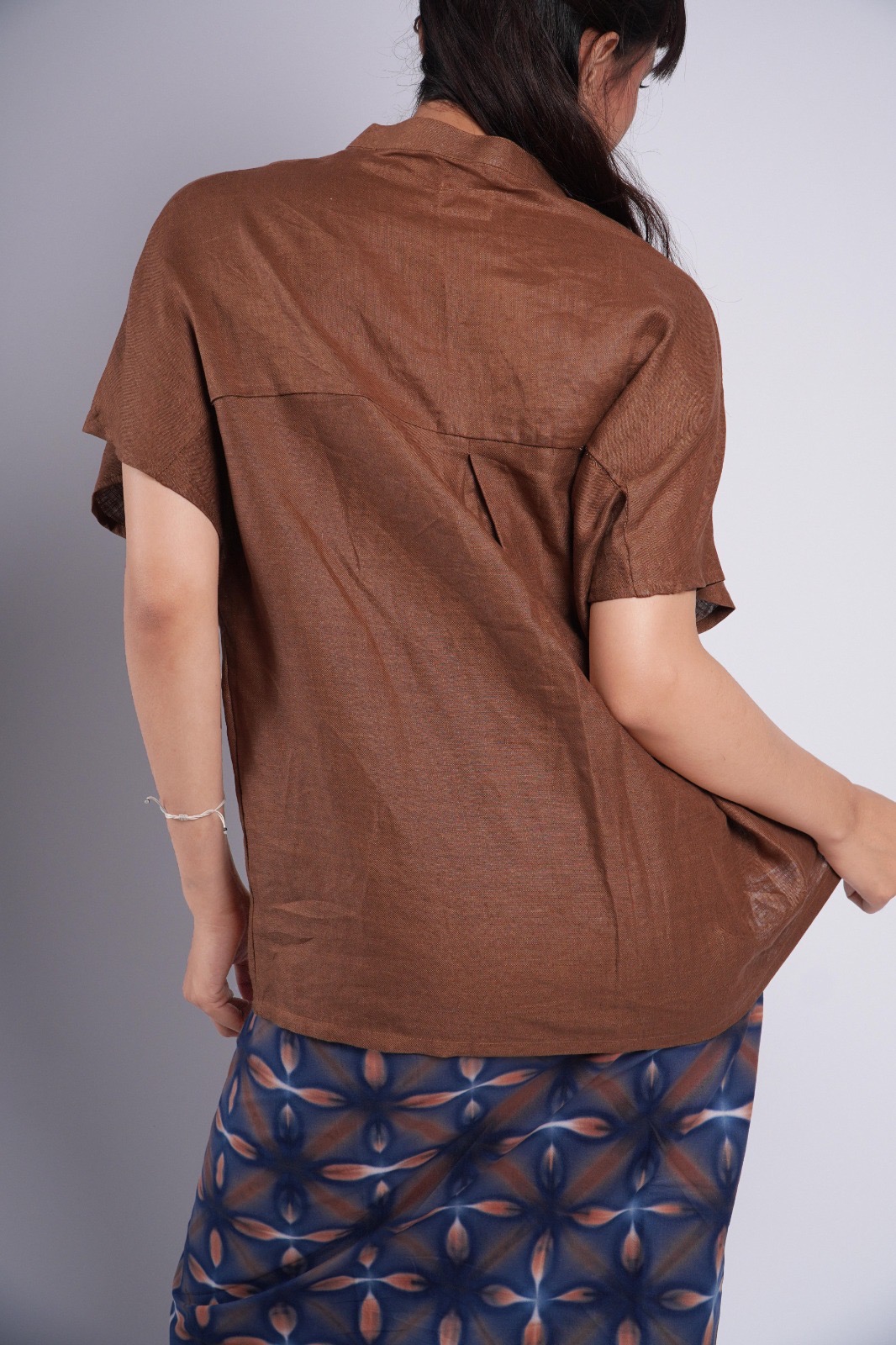 BOOLAO Linen Basic Top Shirt