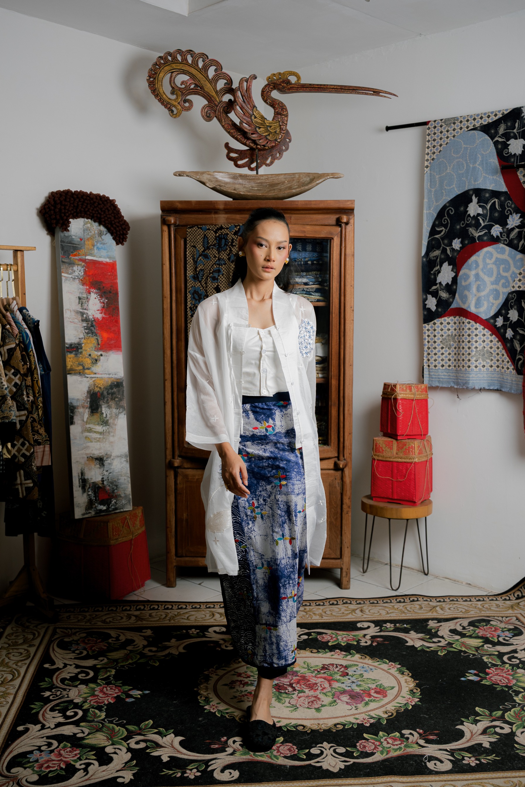 BOOLAO Kembang Borondong Kebaya Tunik Panjang