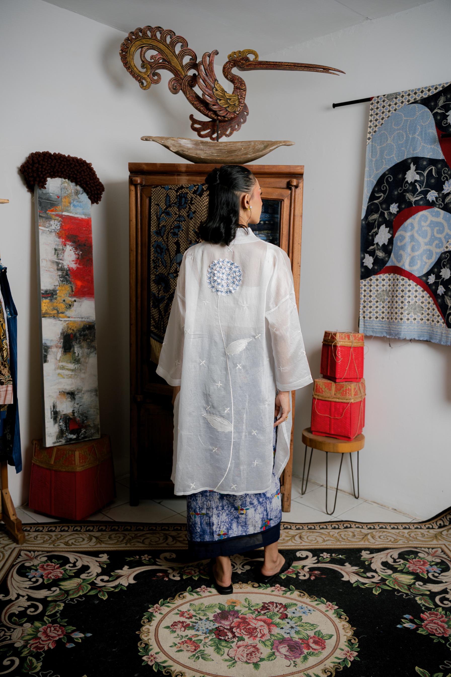 BOOLAO Kembang Borondong Kebaya Tunik Panjang