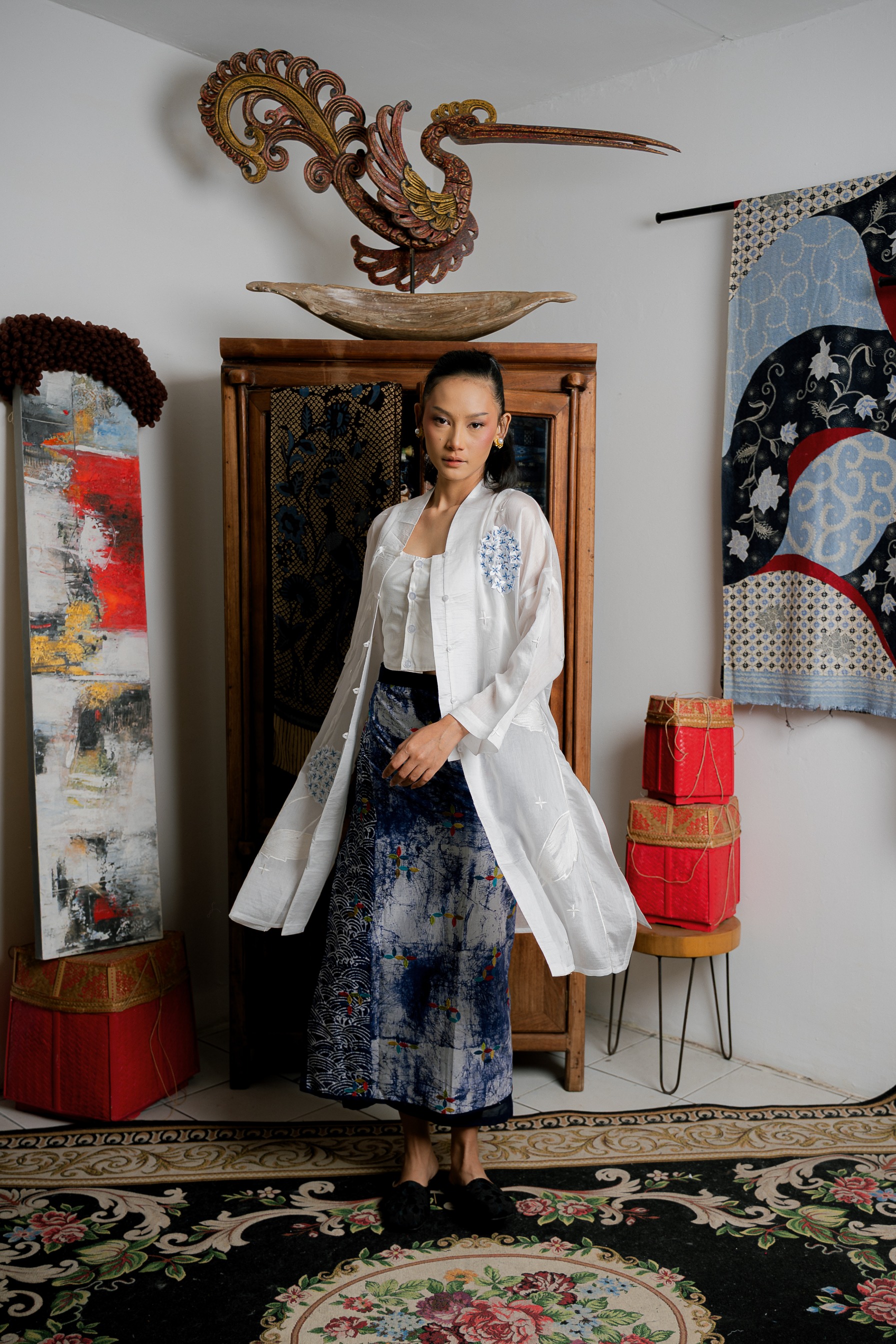 BOOLAO Kembang Borondong Kebaya Tunik Panjang