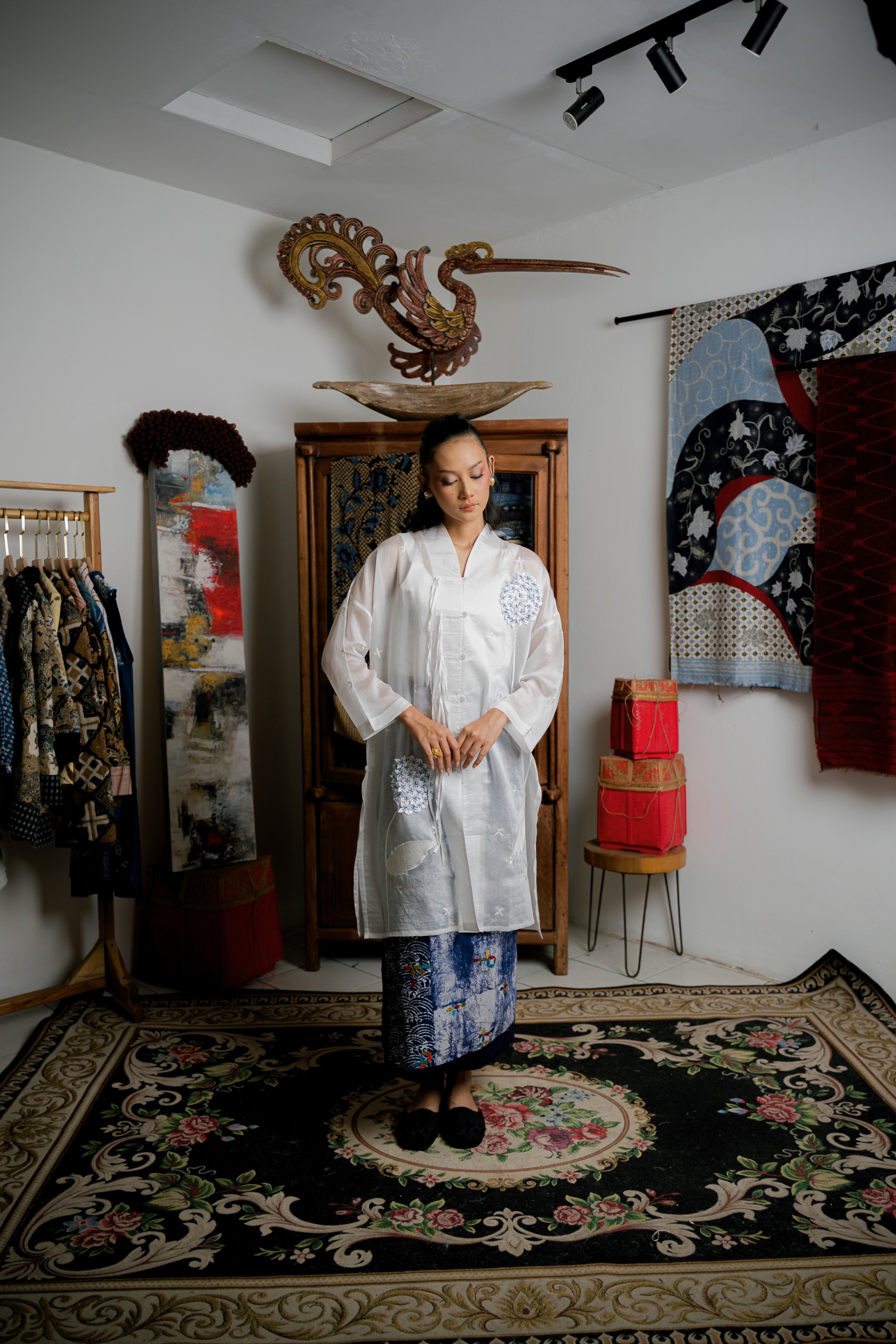 BOOLAO Kembang Borondong Kebaya Tunik Panjang