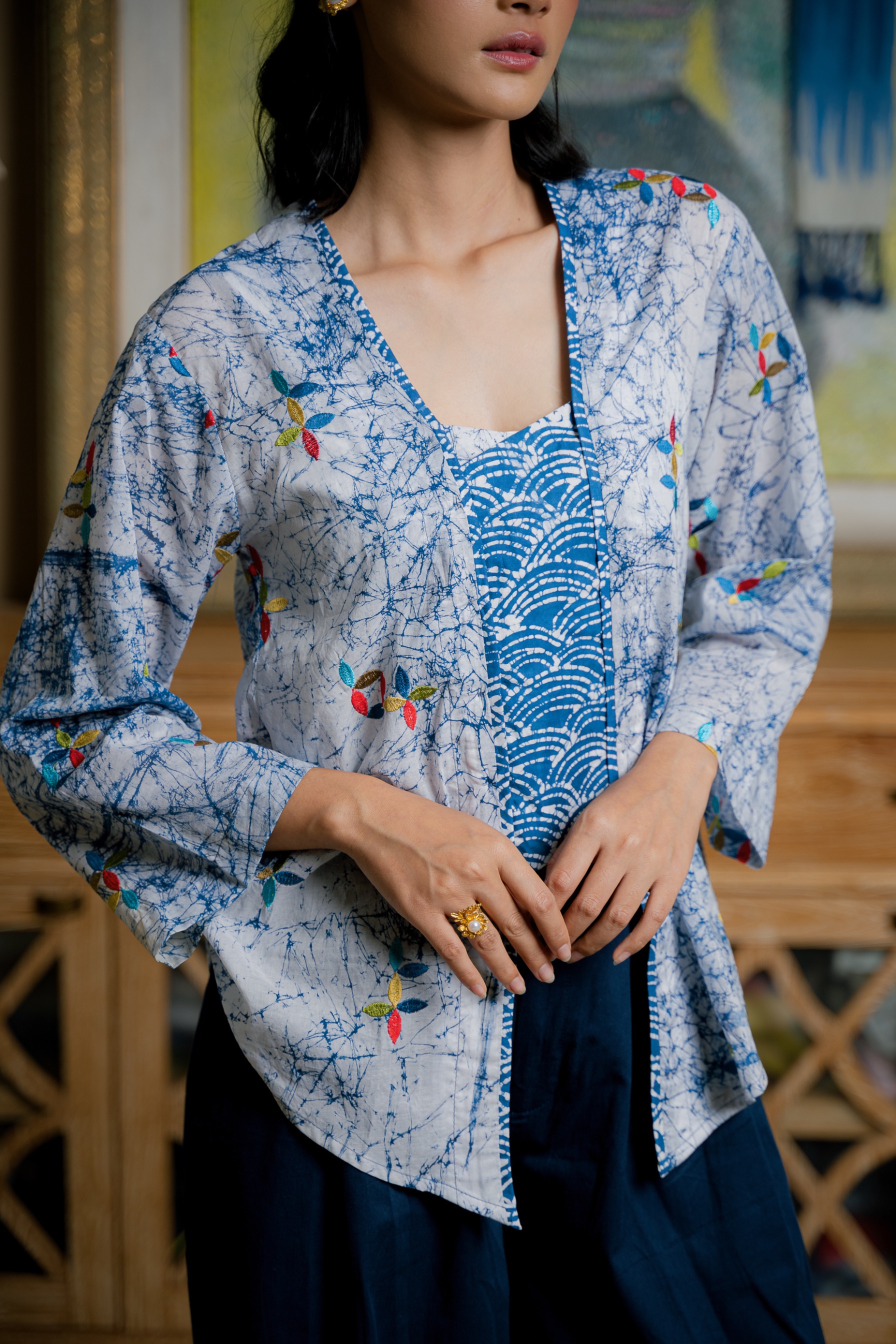 BOOLAO RIAK Kebaya Kutubaru Lengan Panjang