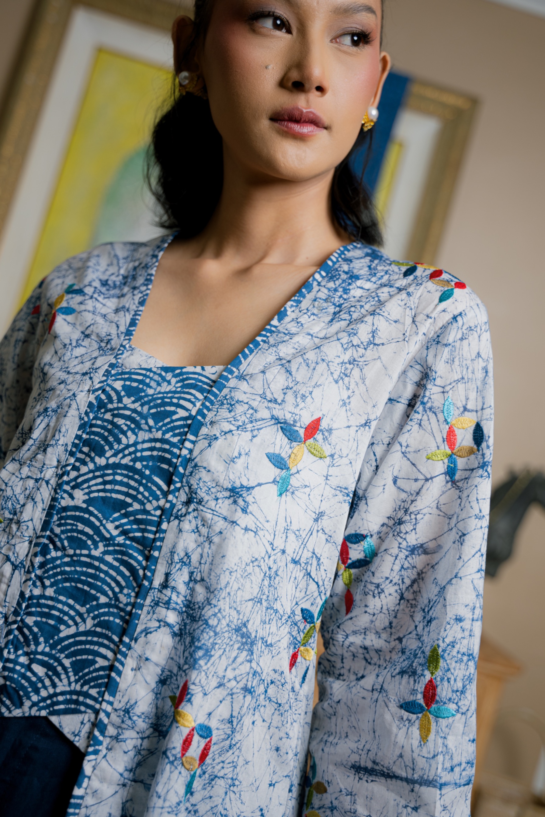 BOOLAO RIAK Kebaya Kutubaru Lengan Panjang